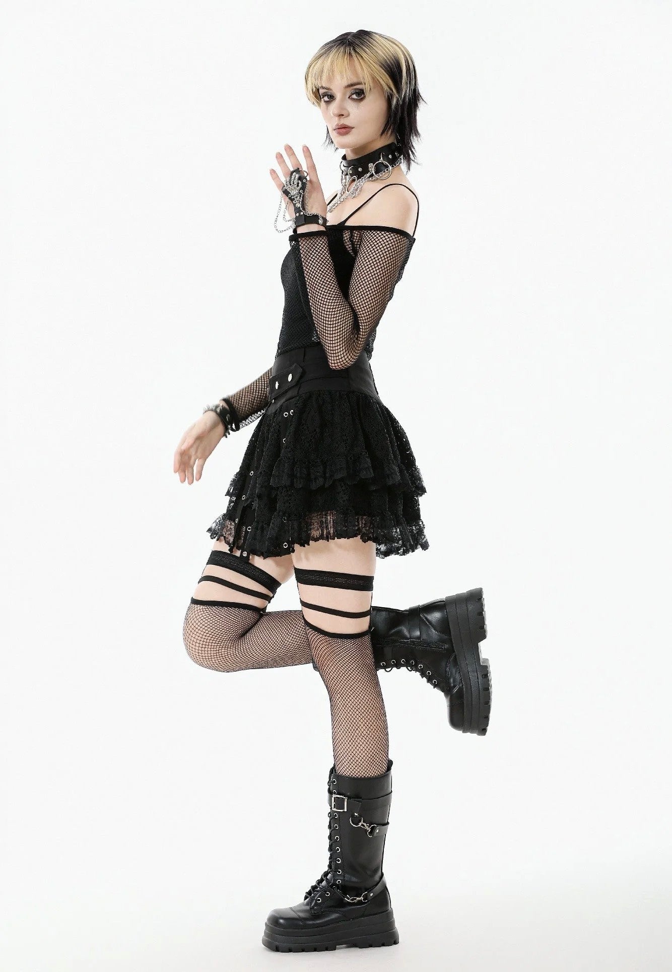 Dark In Love - Punk Versatile Mesh - Top | Women-Image