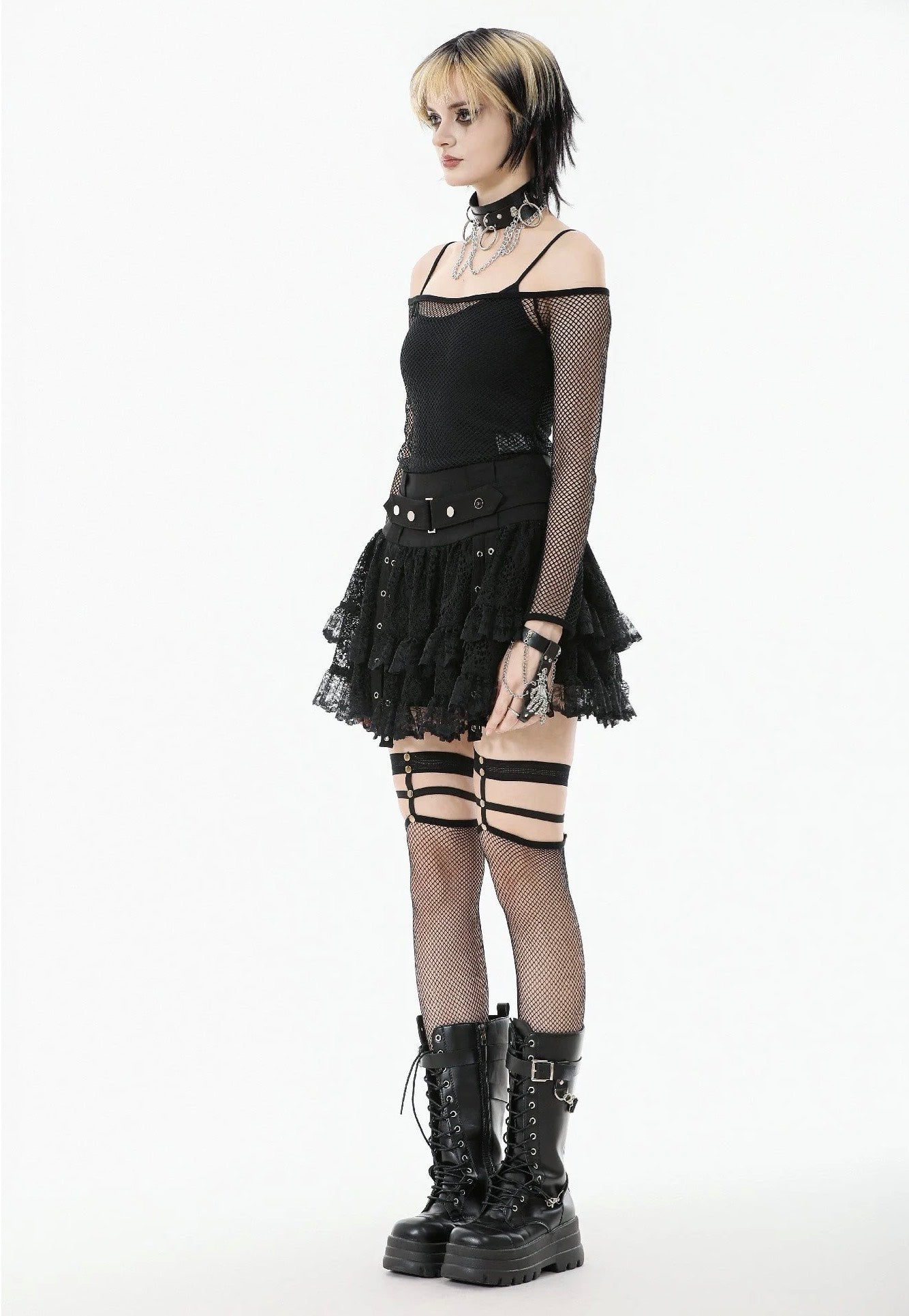 Dark In Love - Punk Versatile Mesh - Top | Women-Image