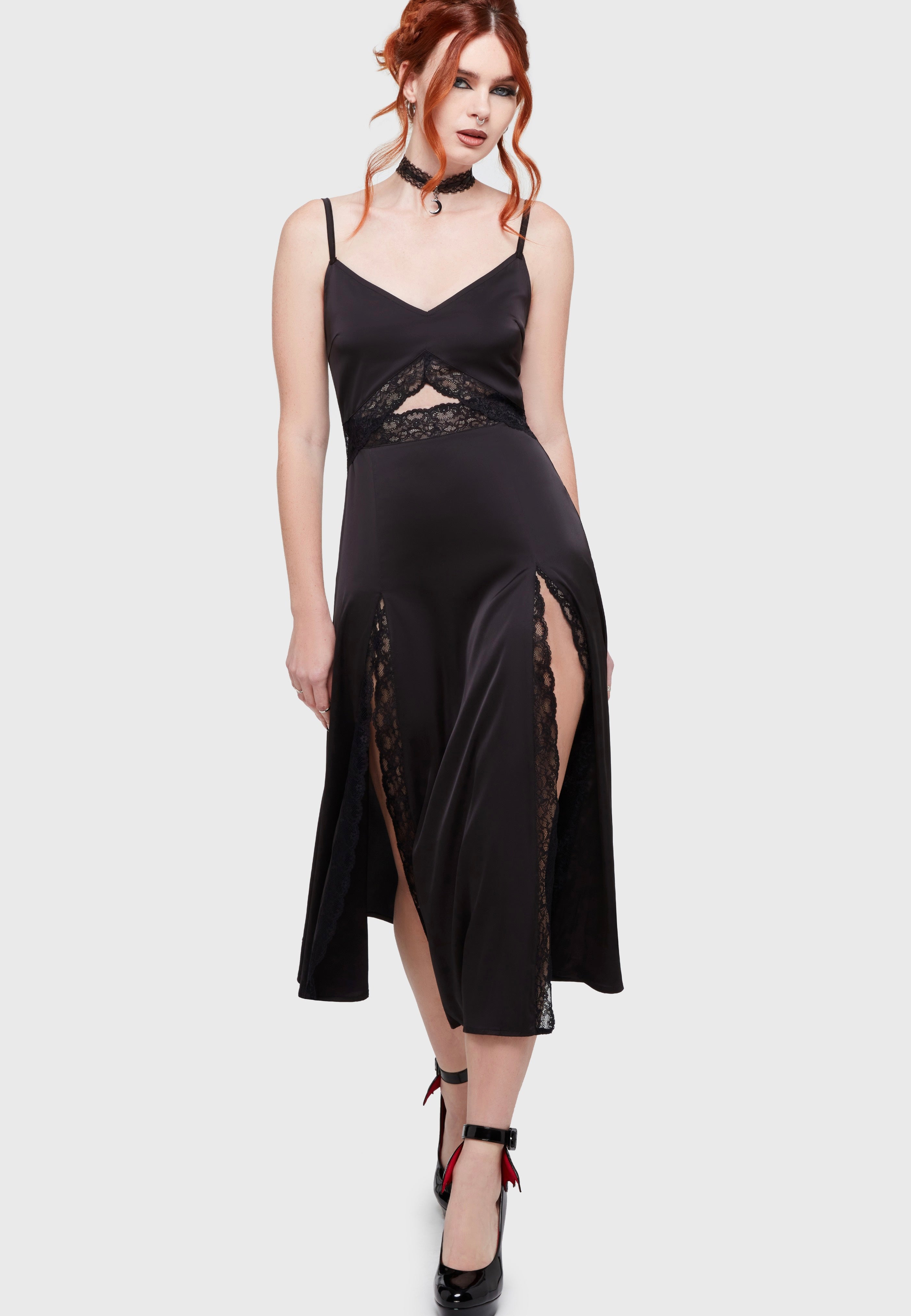 Killstar - Twilight Waltz Midi Black - Dress | Women-Image
