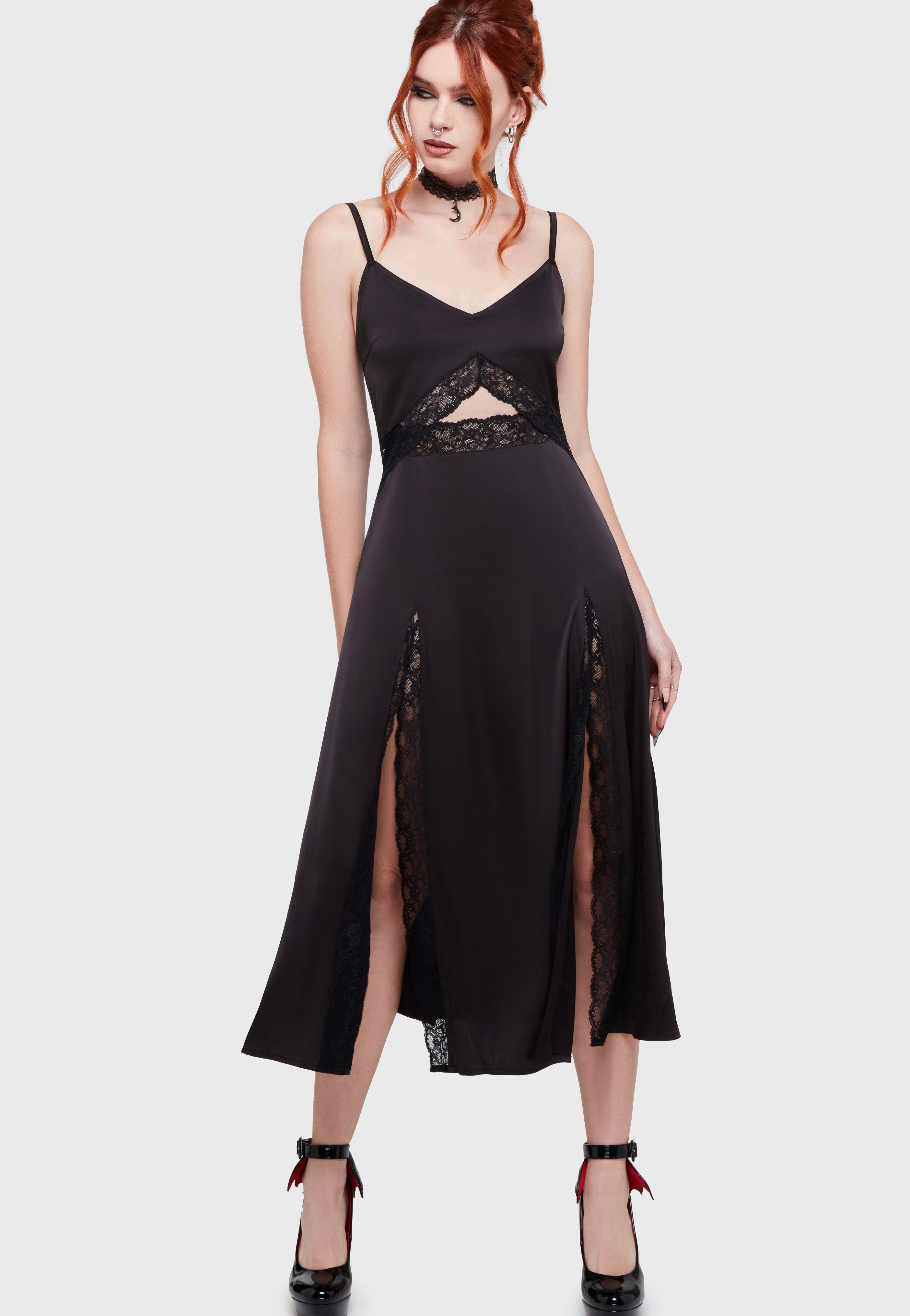 Killstar - Twilight Waltz Midi Black - Dress | Women-Image