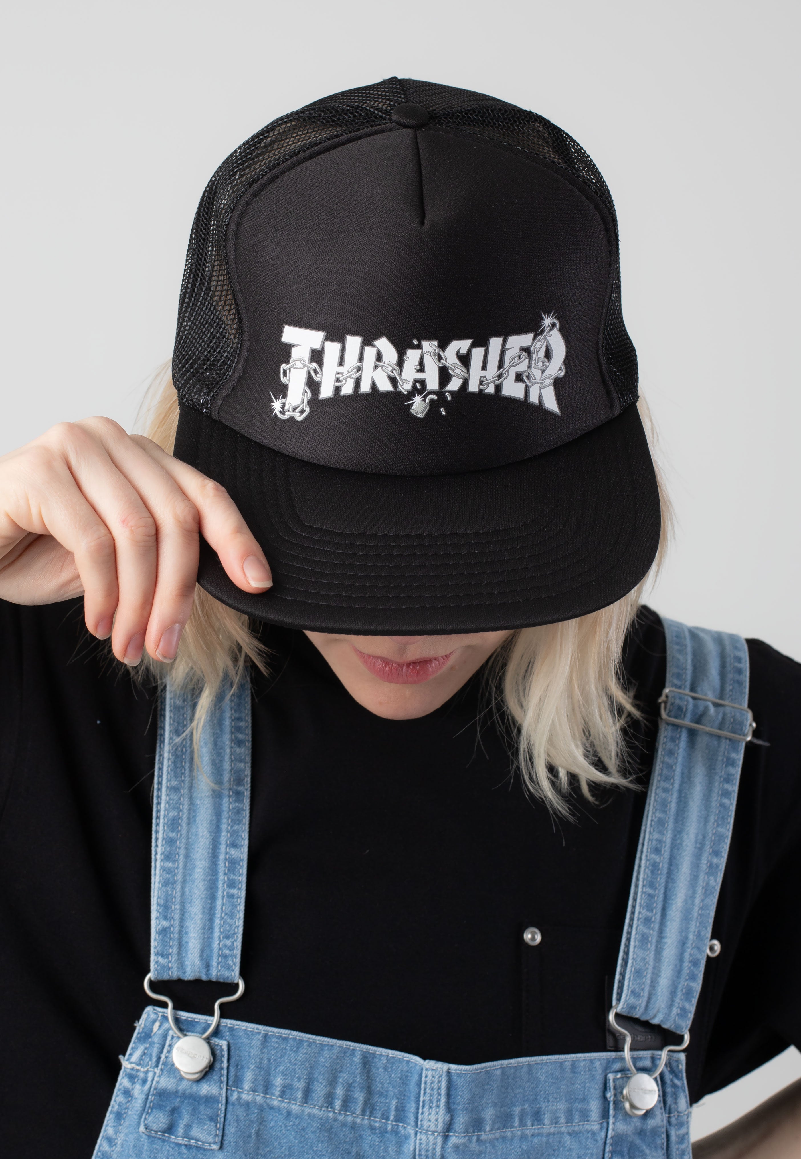 Thrasher - Chains By Daniel Shepard Black - Cap | Neutral-Image