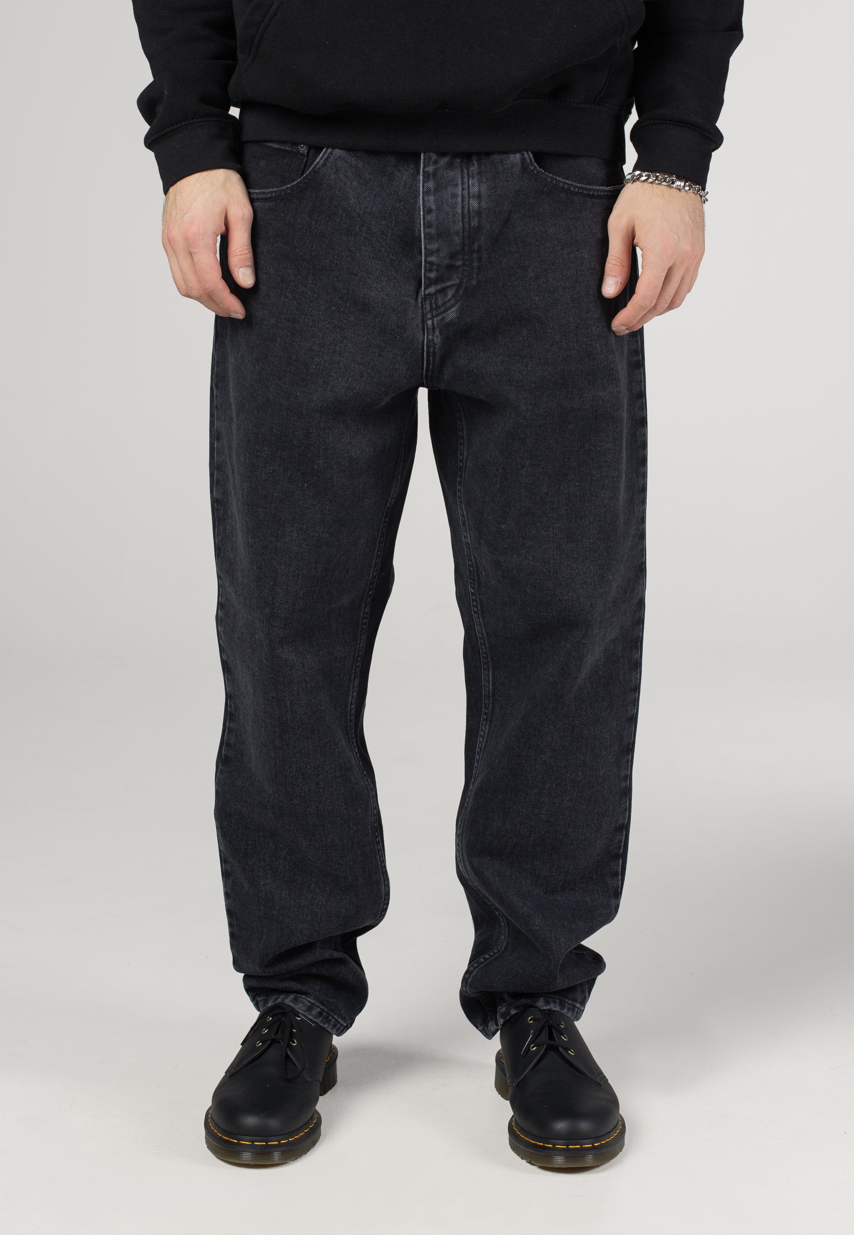 Carhartt WIP - Newel Black Stone Washed - Jeans | Men-Image