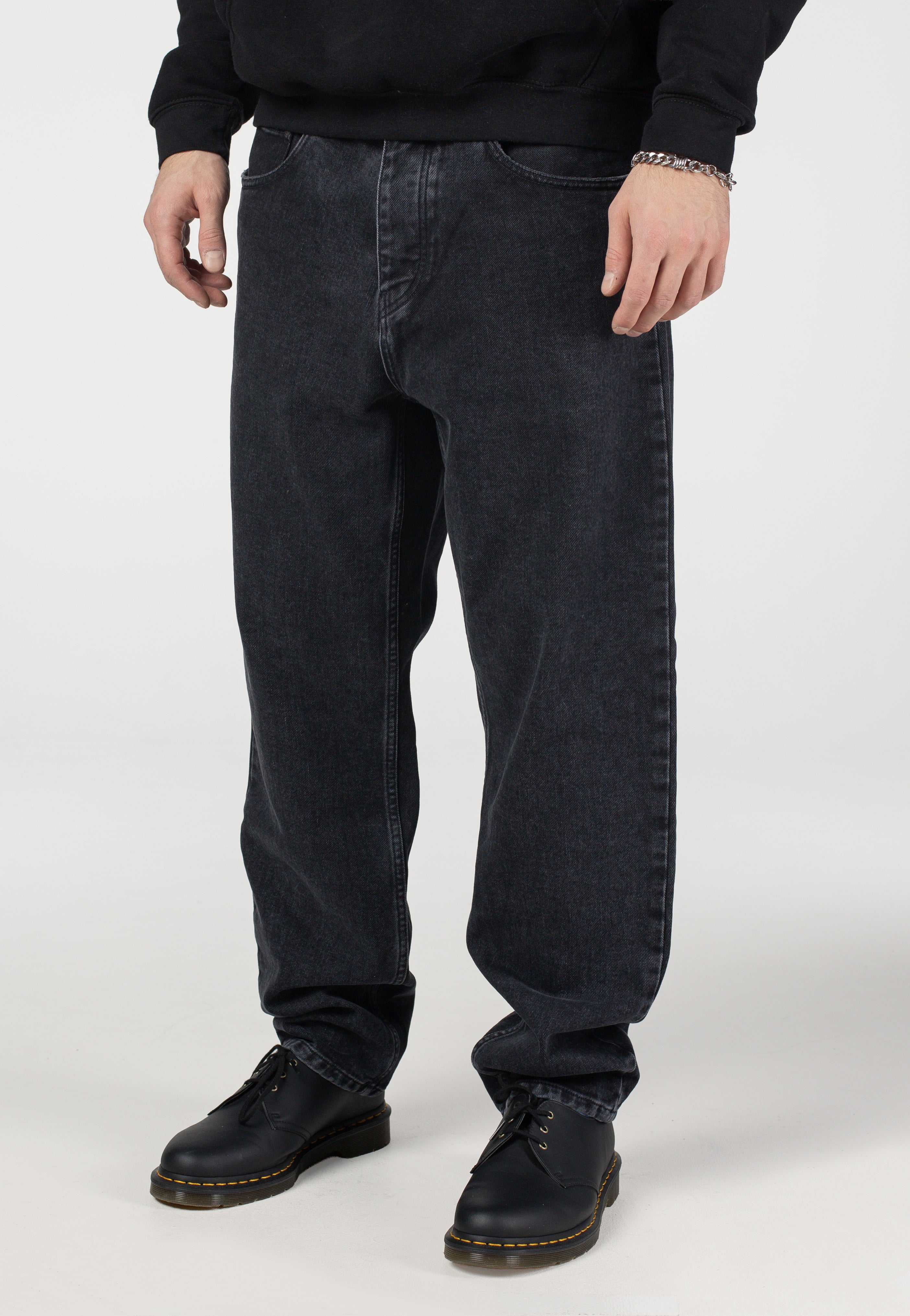 Carhartt WIP - Newel Black Stone Washed - Jeans | Men-Image