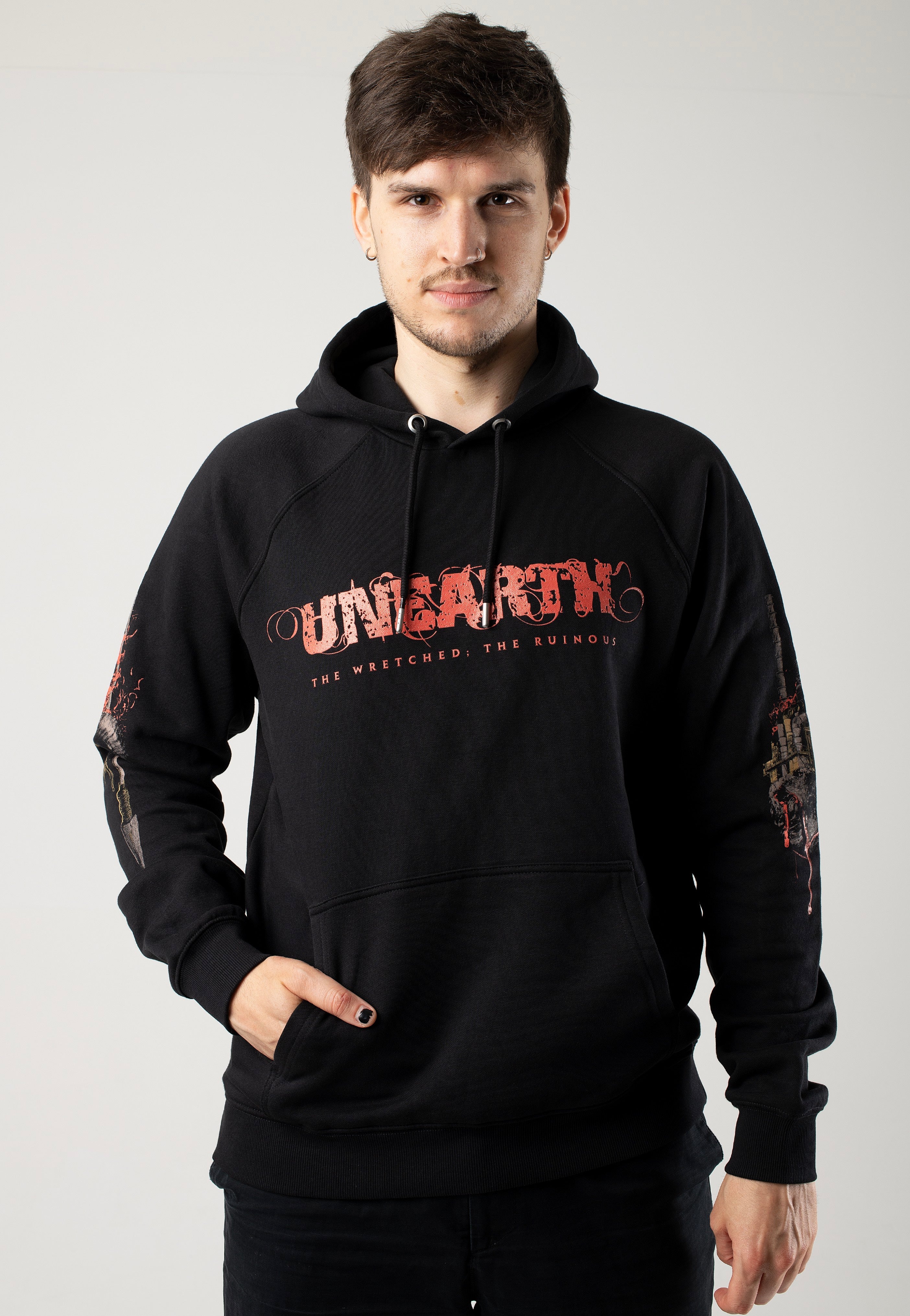 Unearth - The Wretched The Ruinous Album Cover - Hoodie | Men-Image