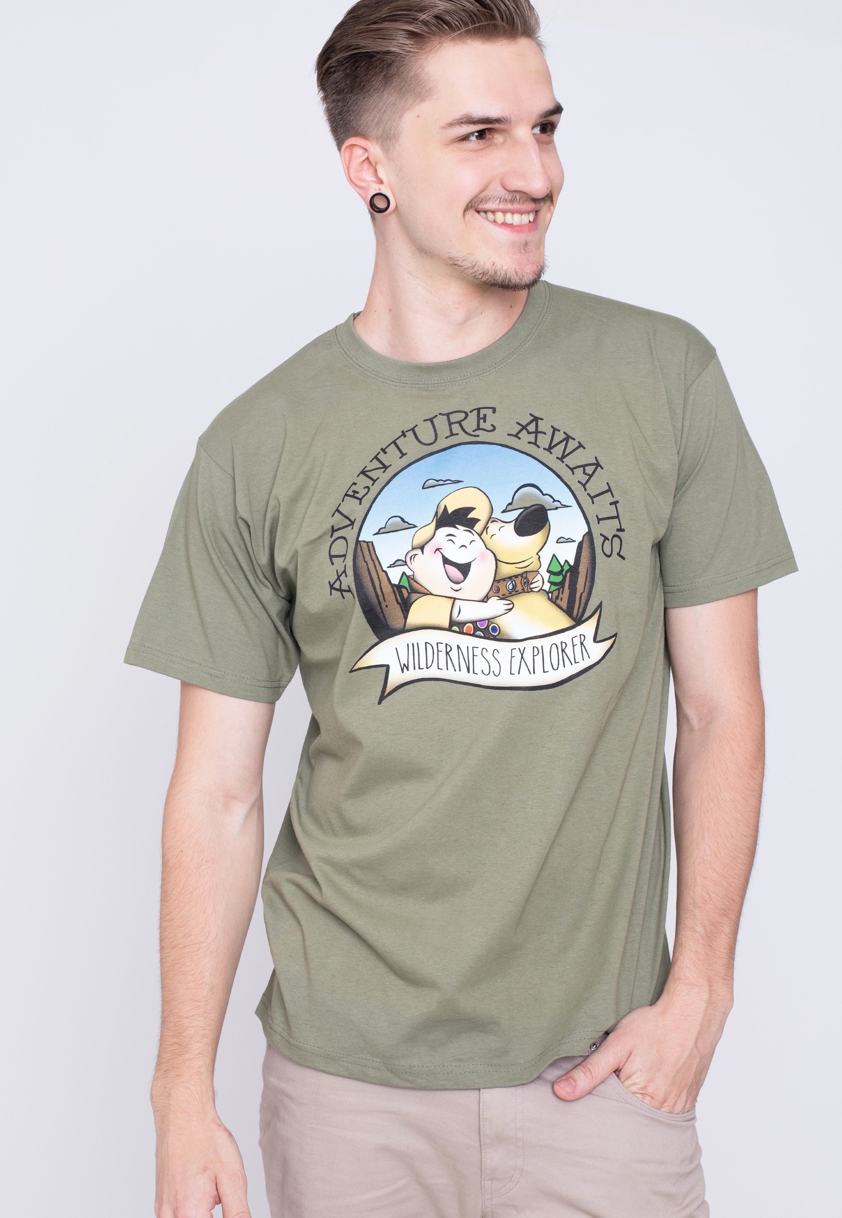 Up - Russell & Dug Khaki - T-Shirt | Men-Image
