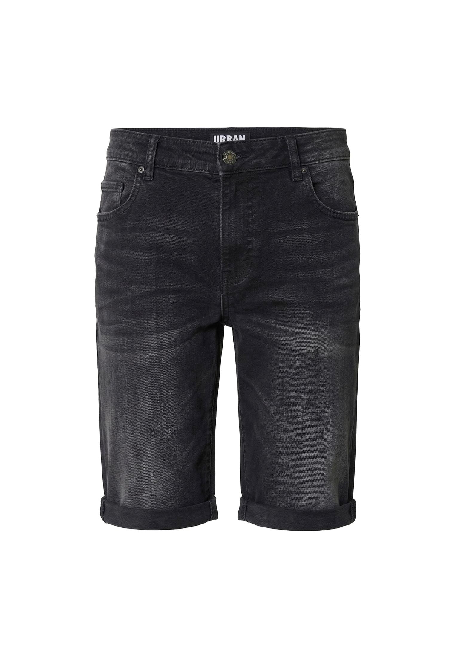 Urban Classics - Basic Slim Black Washed - Shorts | Men-Image