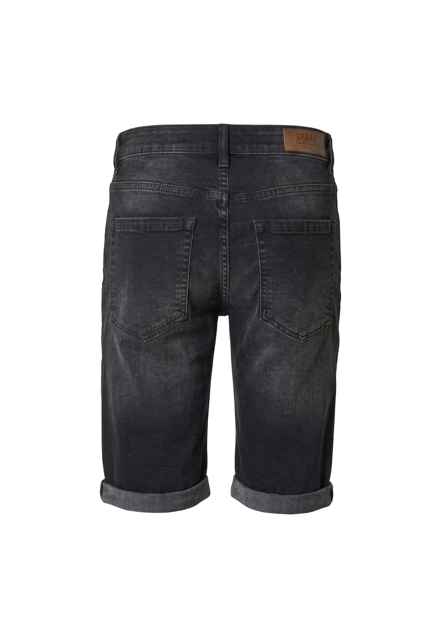 Urban Classics - Basic Slim Black Washed - Shorts | Men-Image