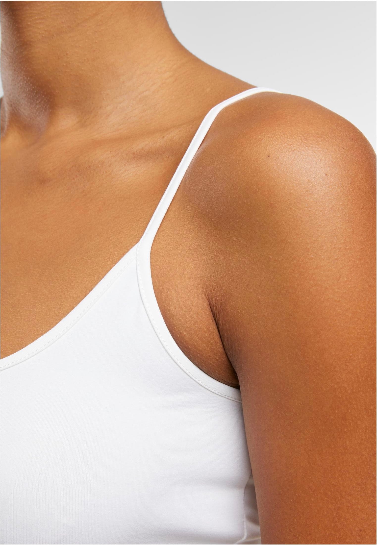 Urban Classics - Basic Top Low Back Neckline White - Tank | Women-Image