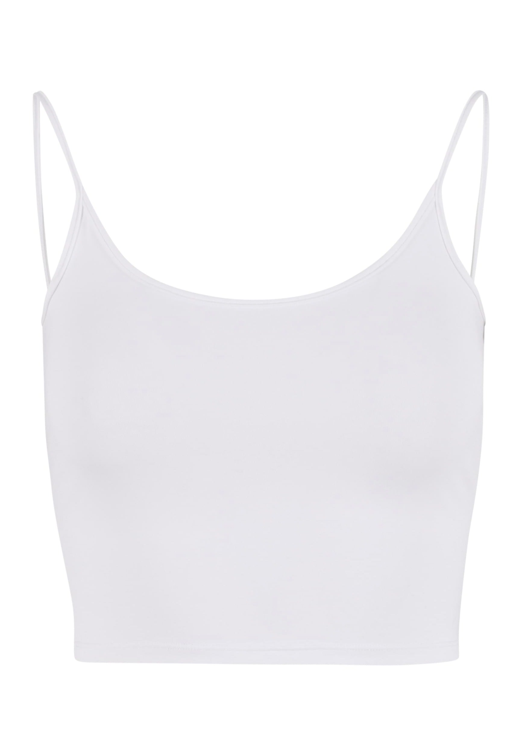 Urban Classics - Basic Top Low Back Neckline White - Tank | Women-Image