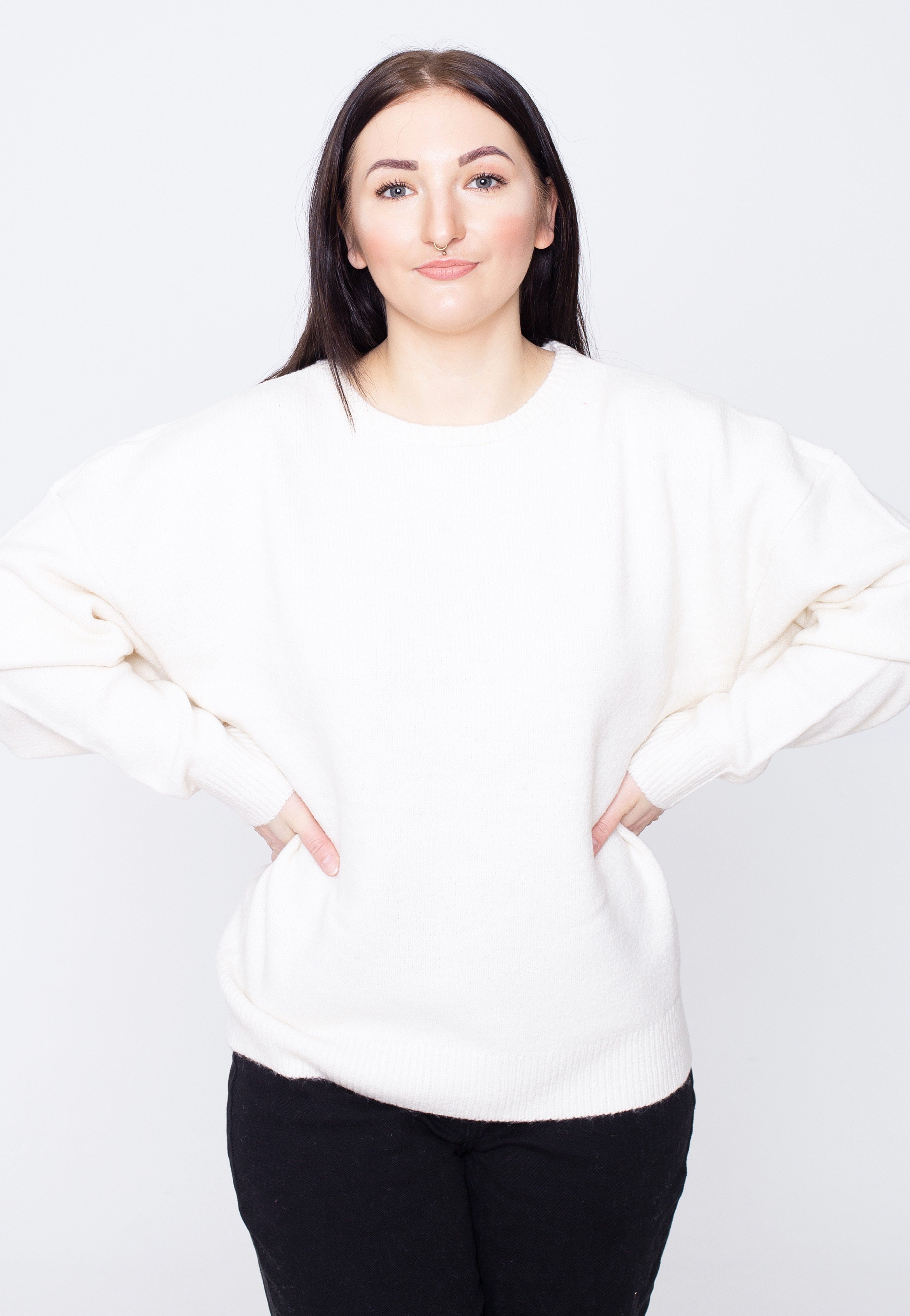 Urban Classics - Chunky Fluffy White Sand - Sweater | Women-Image