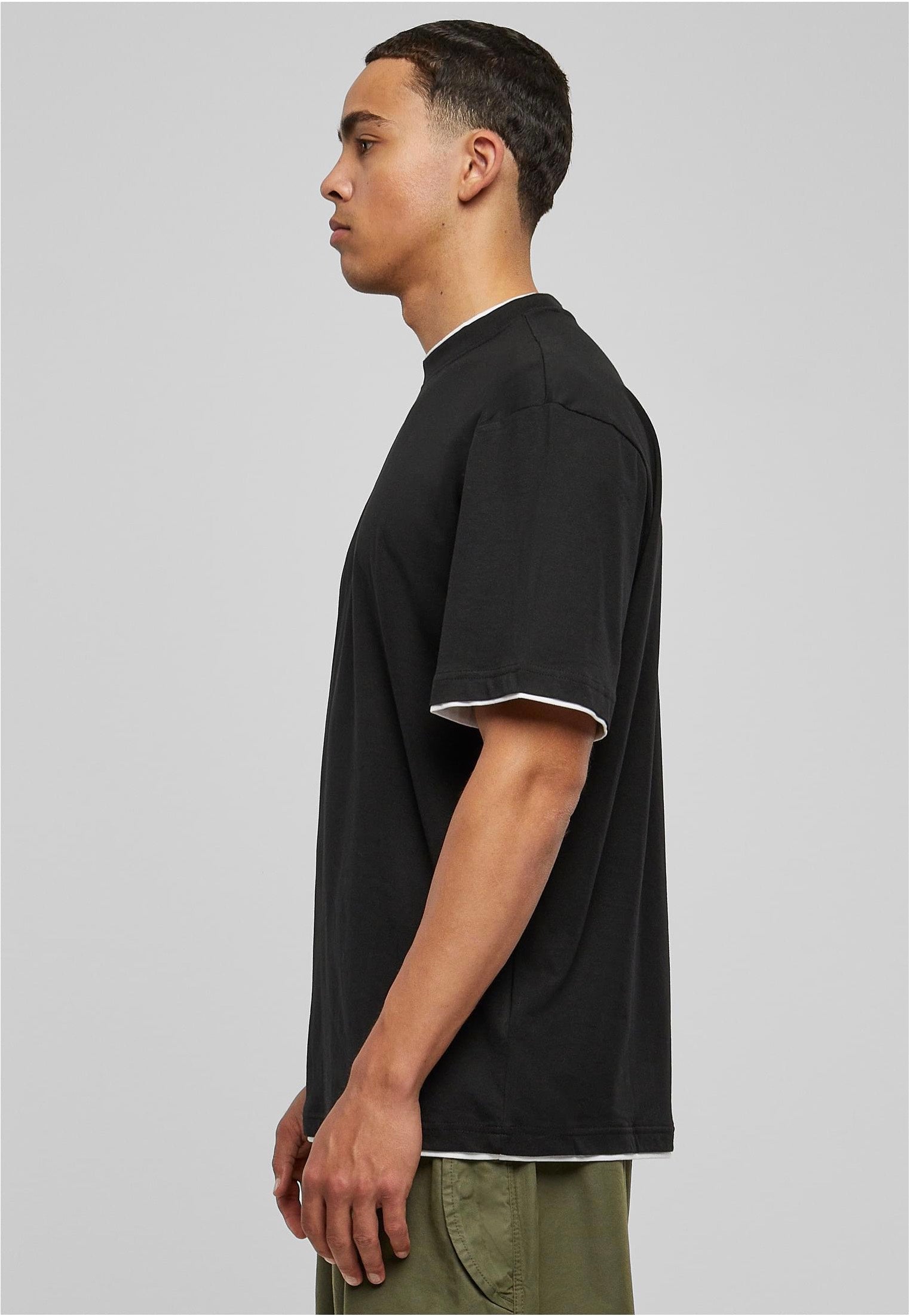 Urban Classics - Contrast Tall Black/White - T-Shirt | Men-Image