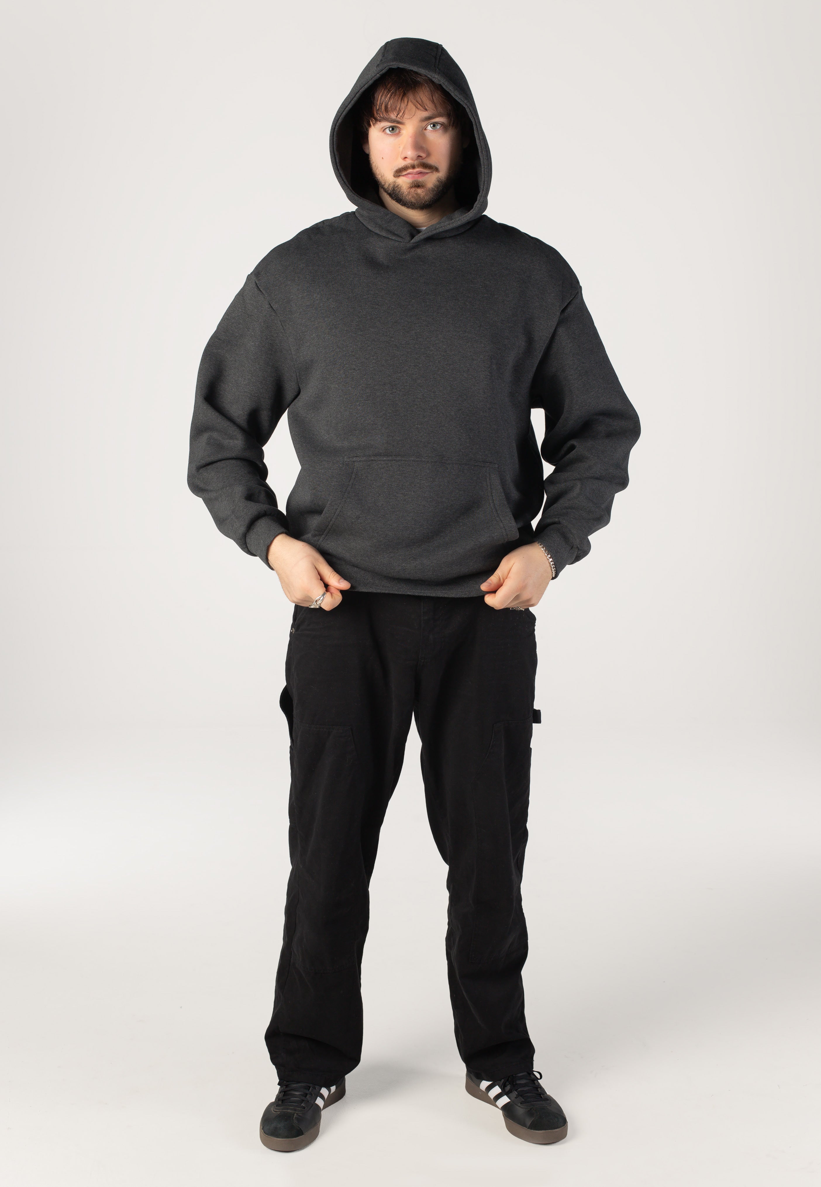 Urban Classics - Fluffy Charcoal - Hoodie | Men-Image