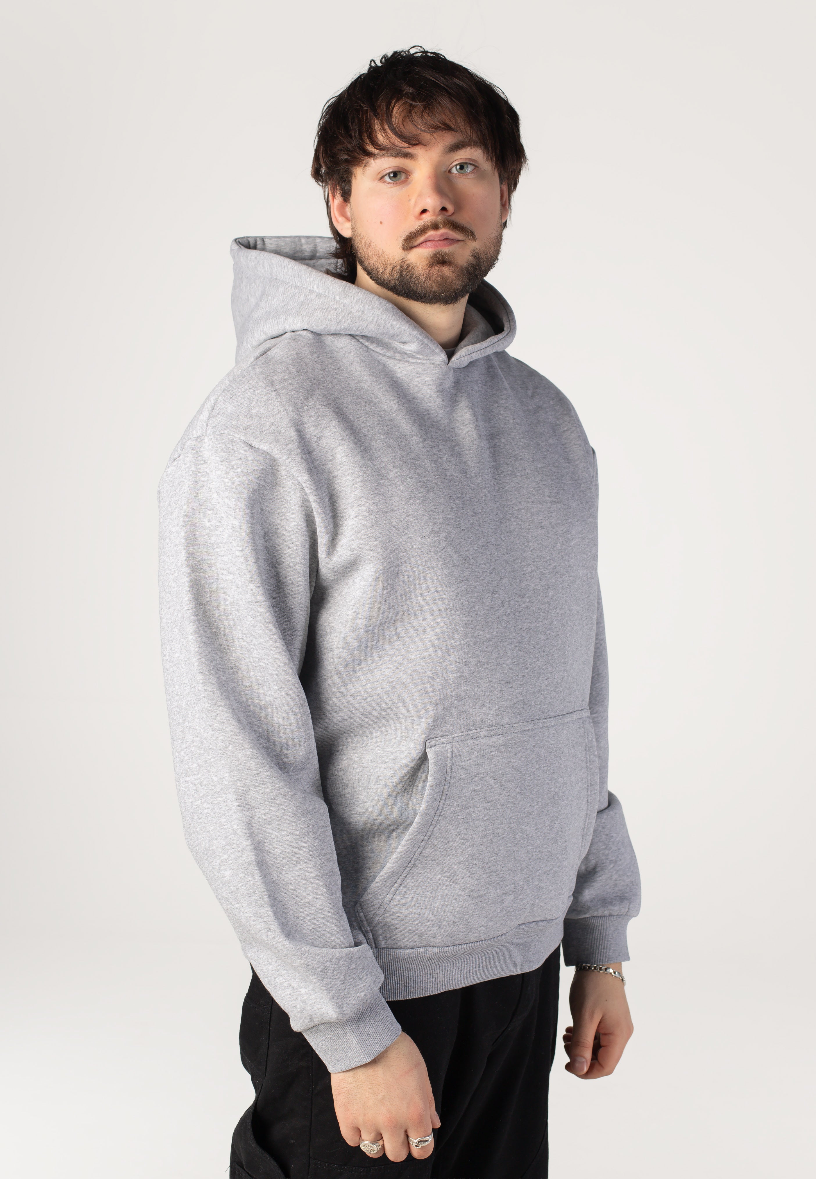 Urban Classics - Fluffy Heathergrey - Hoodie | Men-Image