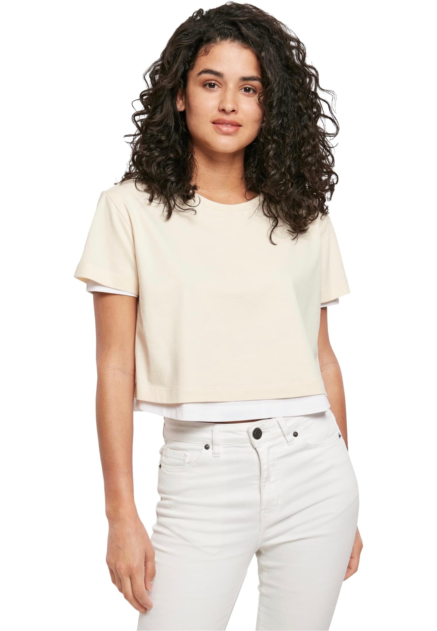 Urban Classics - Ladies Full Double Layered Whitesand/White - T-Shirt | Women-Image