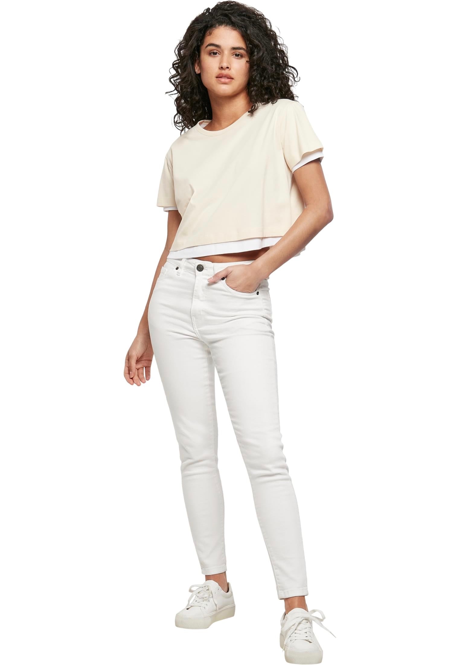Urban Classics - Ladies Full Double Layered Whitesand/White - T-Shirt | Women-Image