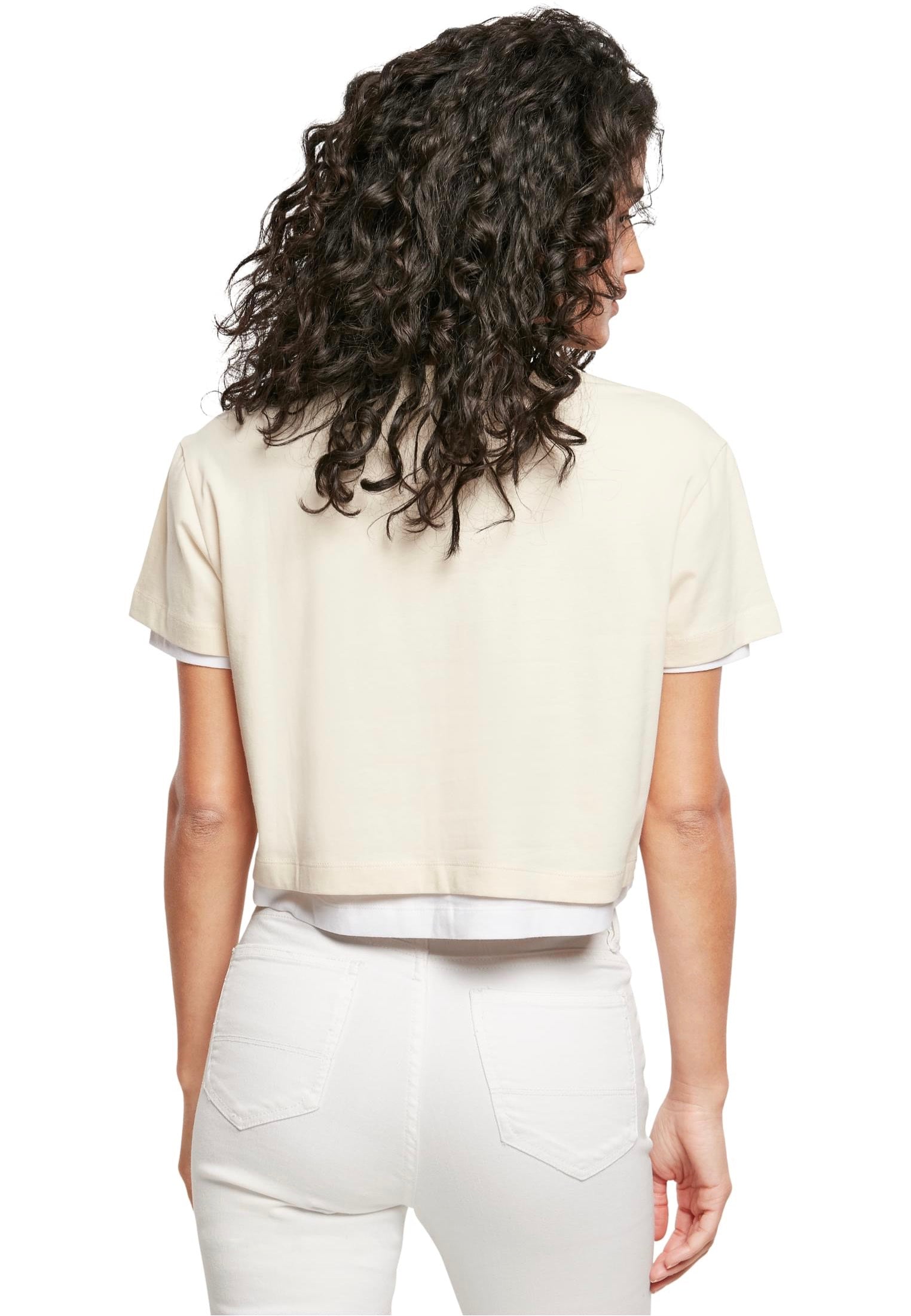 Urban Classics - Ladies Full Double Layered Whitesand/White - T-Shirt | Women-Image