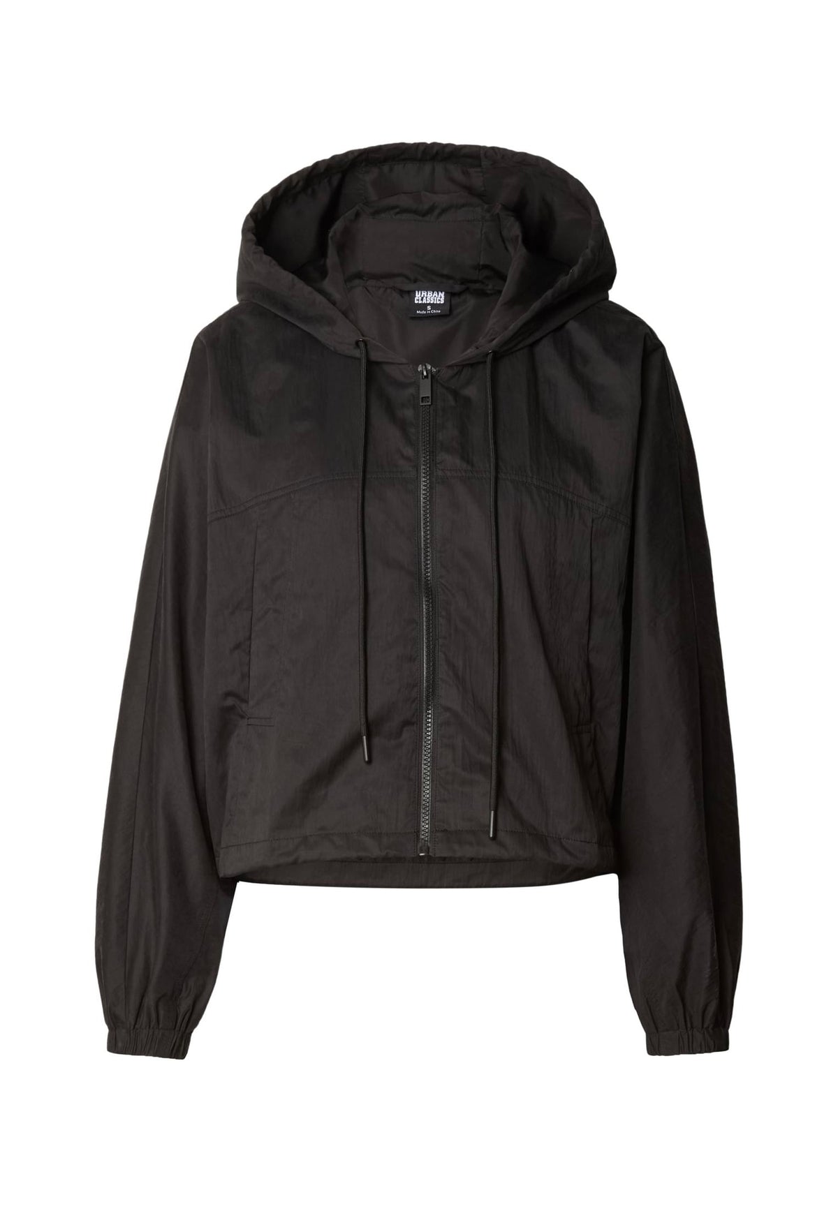 Urban Classics Ladies Oversized Hooded Black Jacka | Women-Image