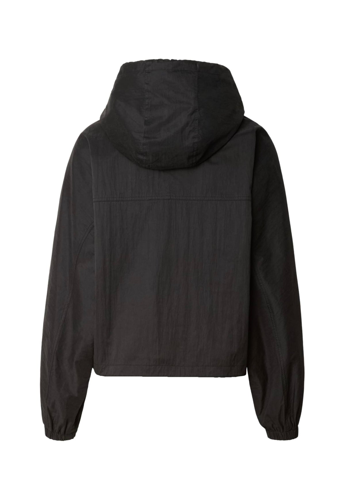 Urban Classics Ladies Oversized Hooded Black Jacka | Women-Image