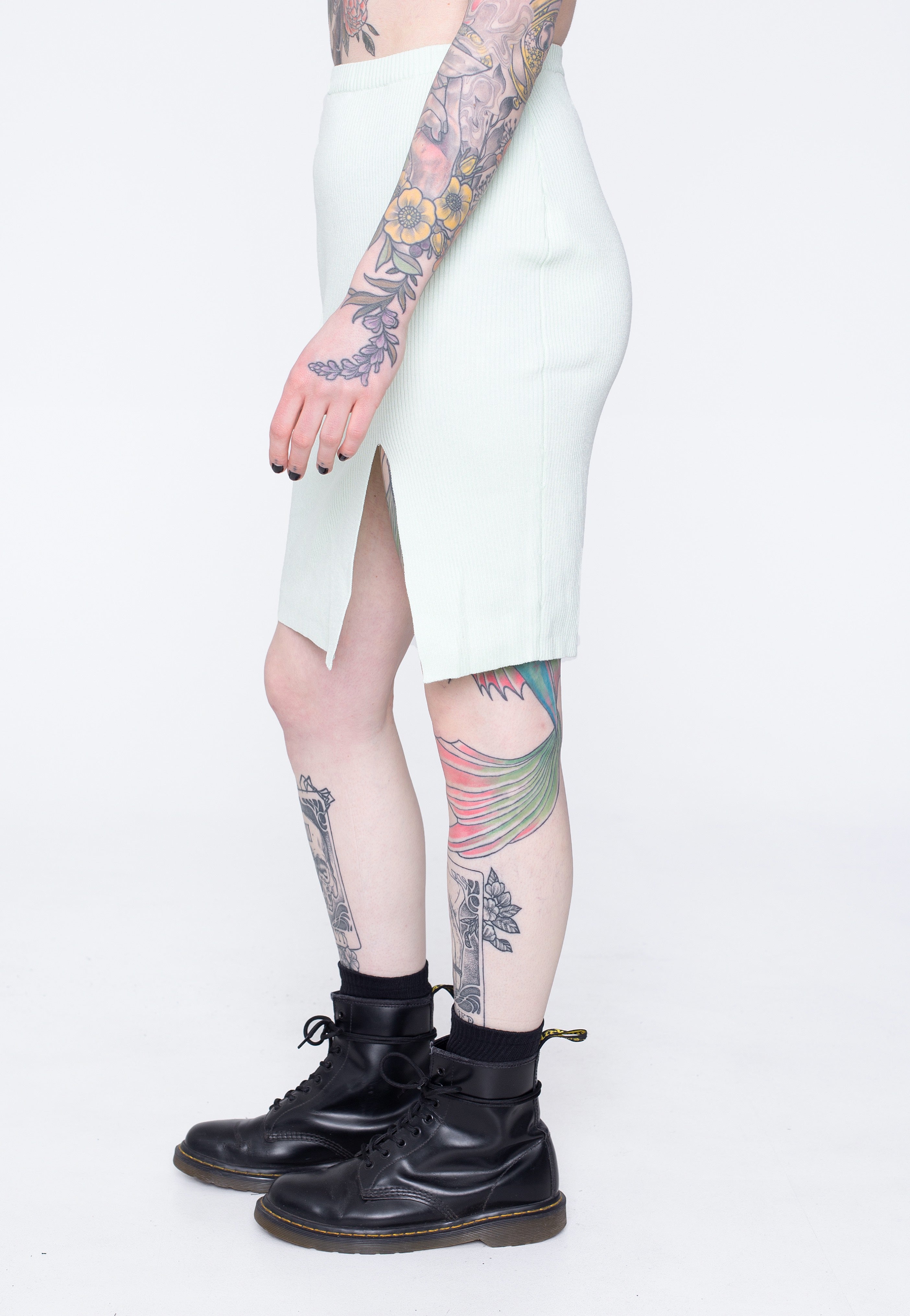 Urban Classics - Ladies Rib Knit Lightmint - Skirt | Women-Image