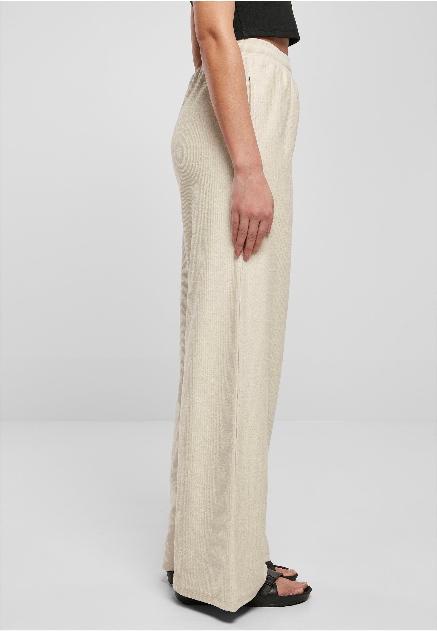 Urban Classics - Ladies Straight Rib Terry Softseagrass - Pants | Women-Image