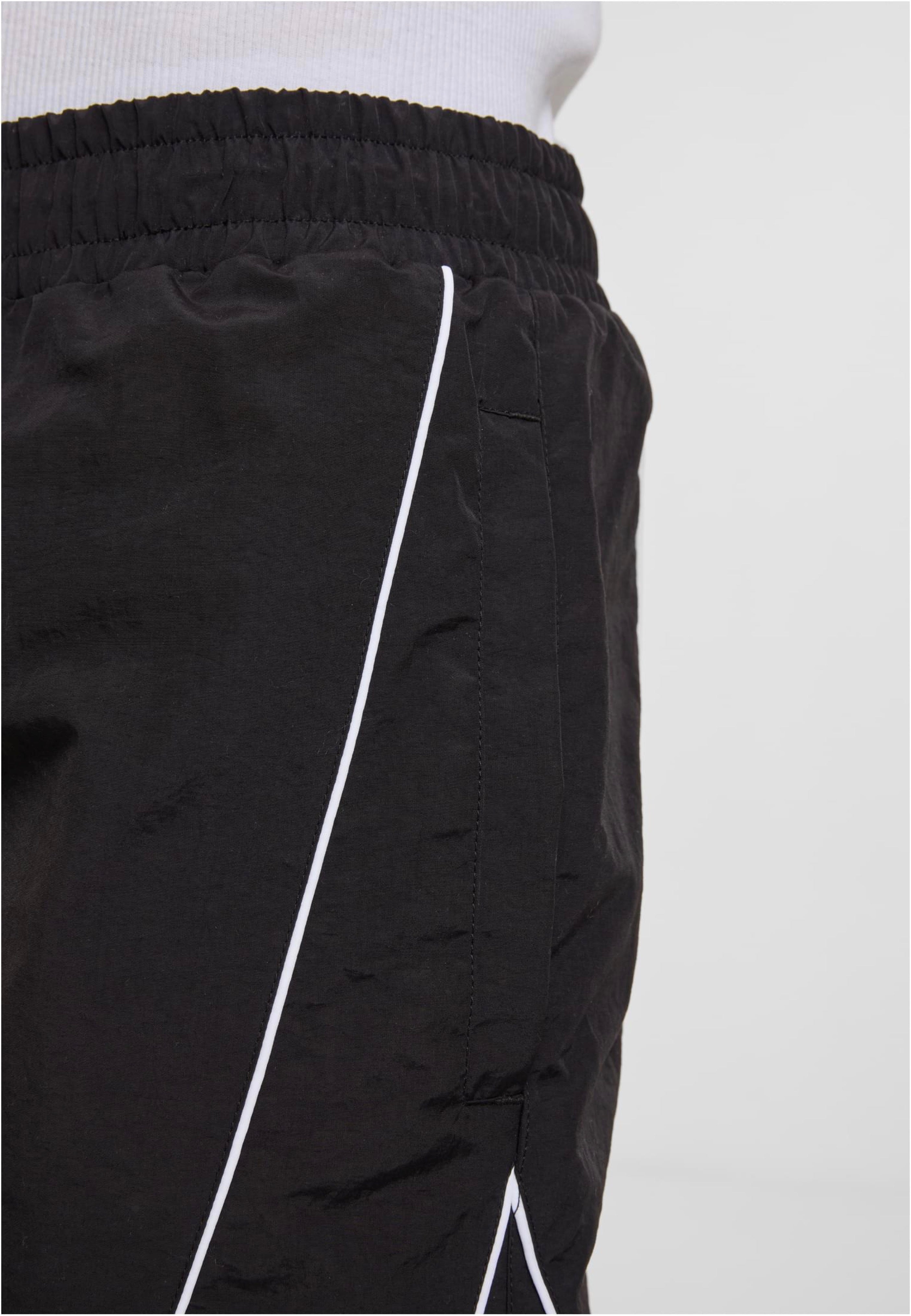 Urban Classics Piping Track Black Shorts | Men-Image