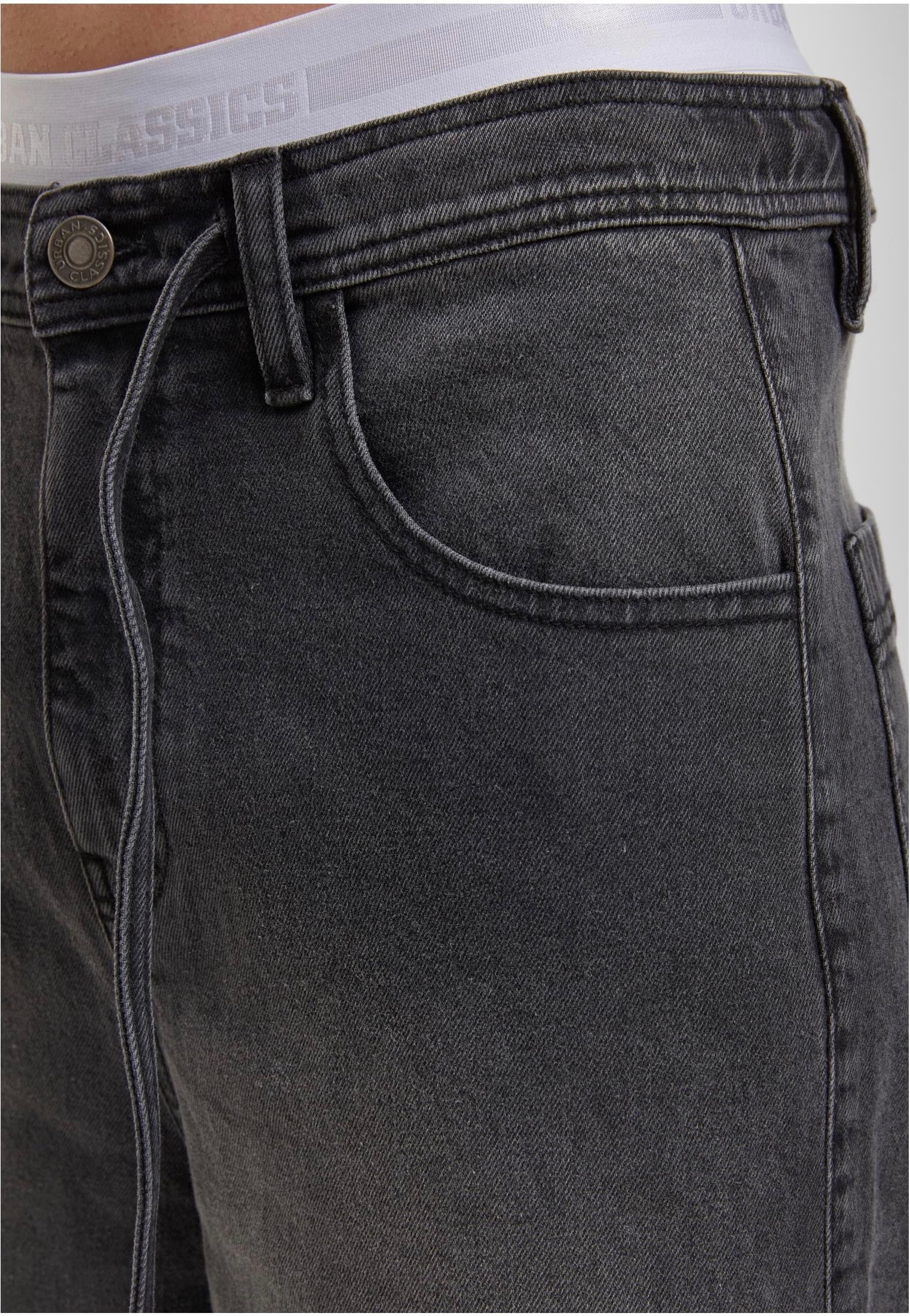 Urban Classics - Skater Shorts With Drawcord Black Washed - Shorts | Men-Image