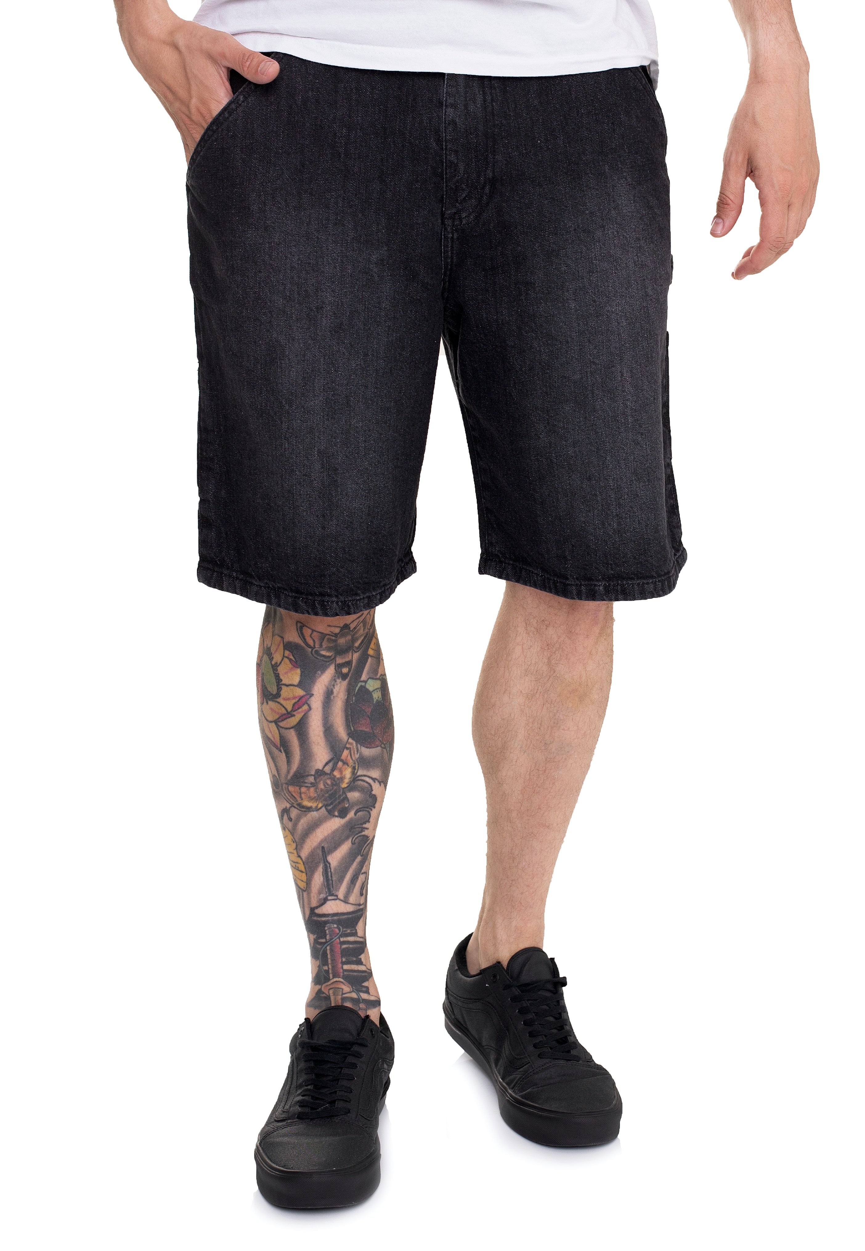 Urban Classics - Carpenter Real Black Washed - Shorts | Men-Image