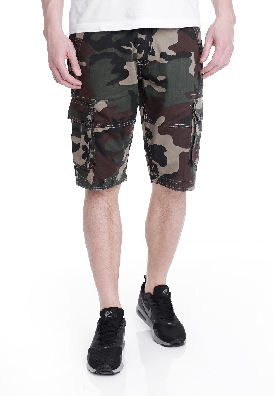 Urban Classics - Fitted Cargo Wood Camo - Shorts | Men-Image