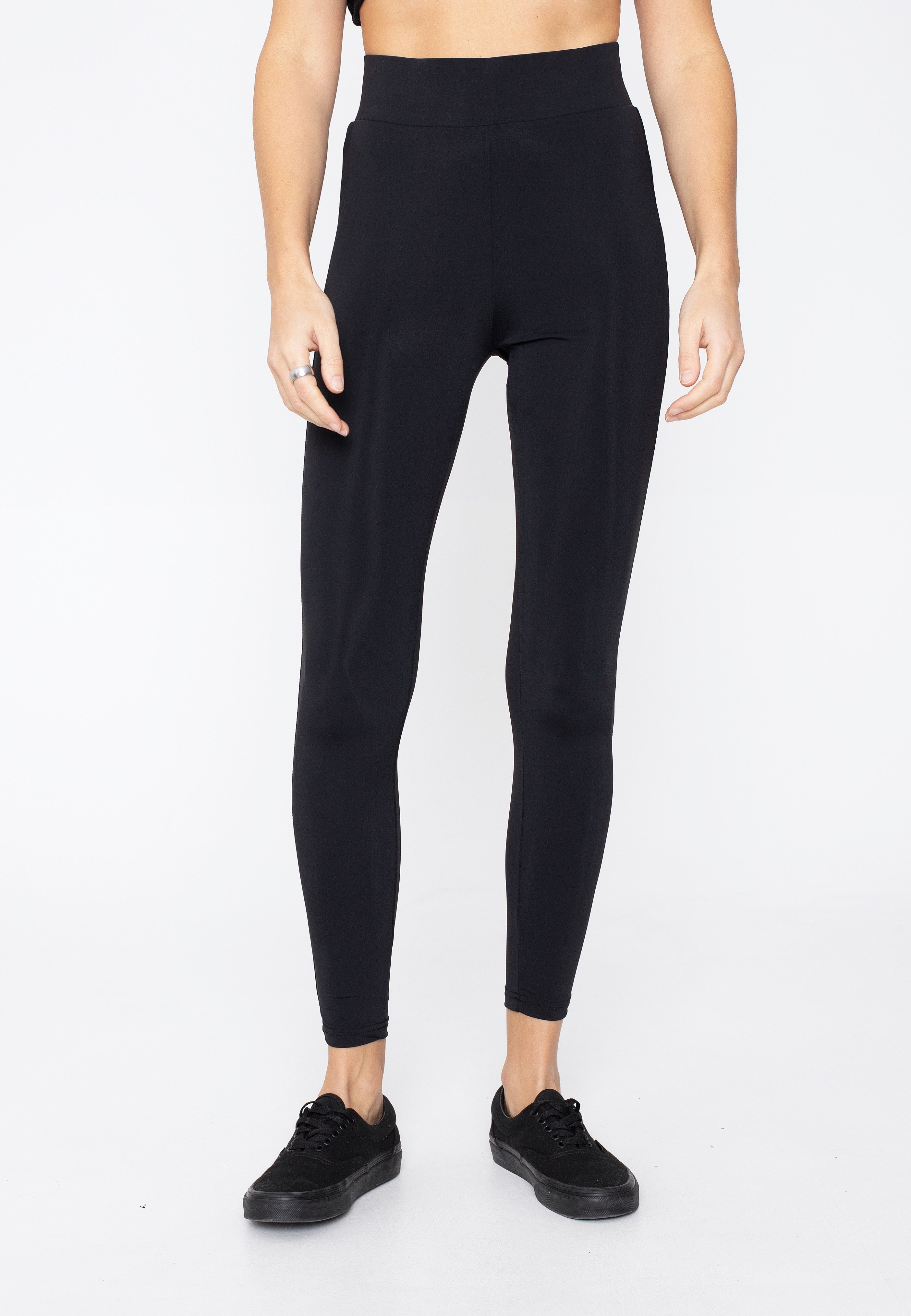 Urban Classics - High Waist Tech Black - Leggings | Women-Image