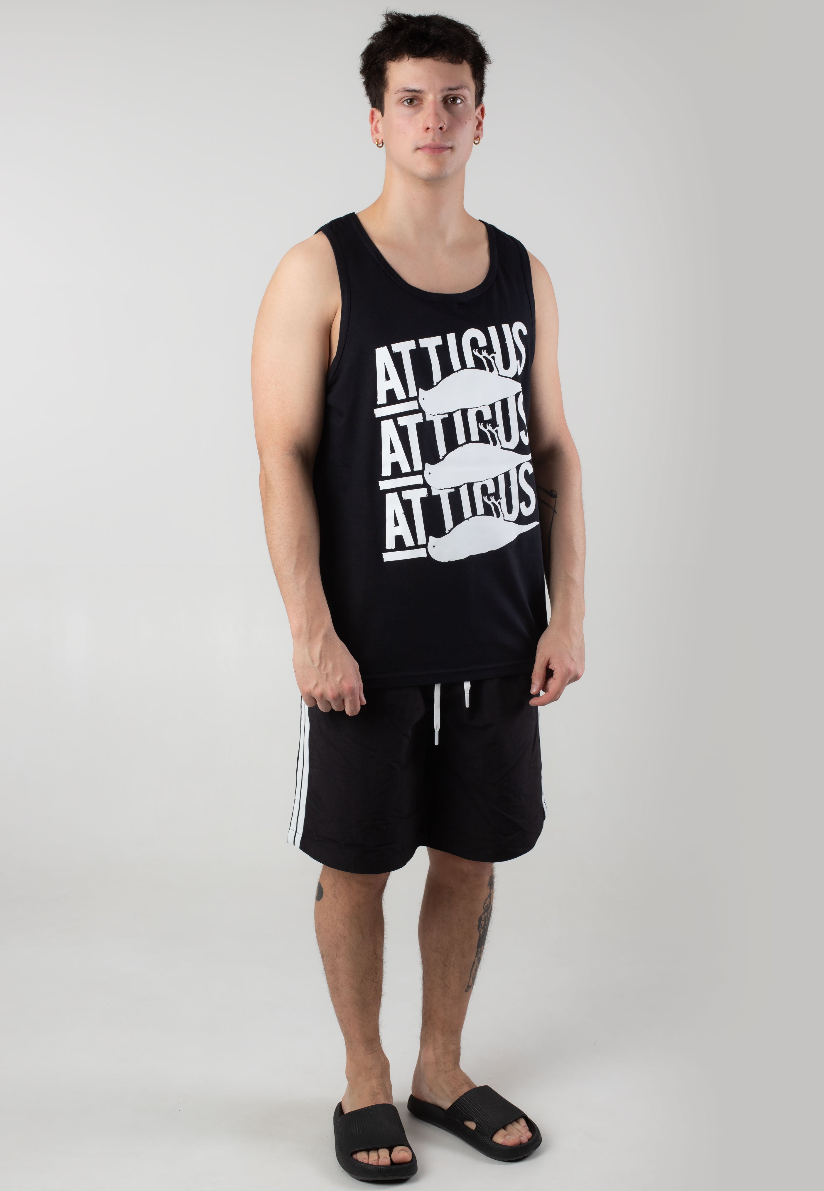 Urban Classics - Patched Stripe Black - Board Shorts | Men-Image