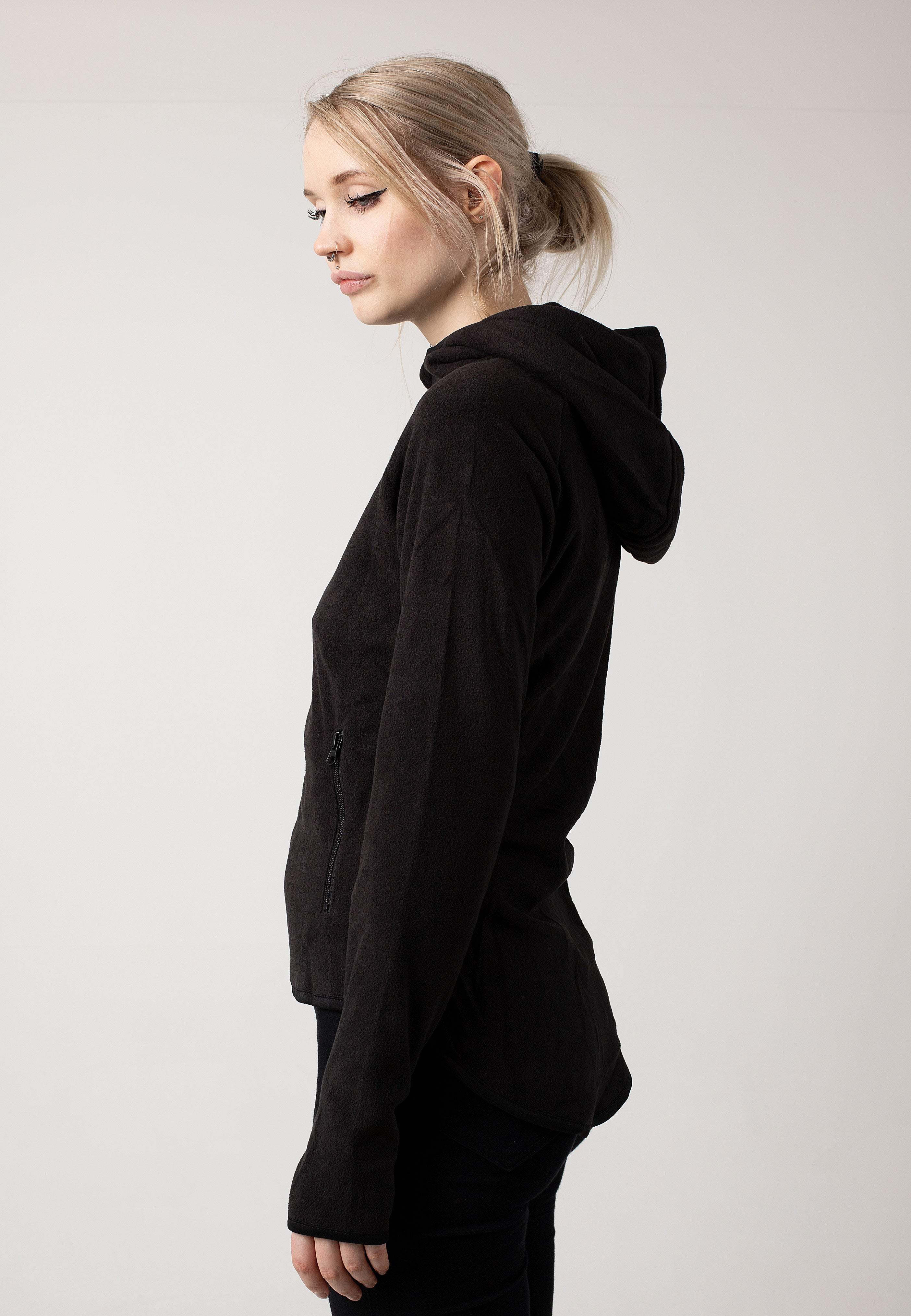 Urban Classics - Polar Fleece Black - Zipper | Women-Image