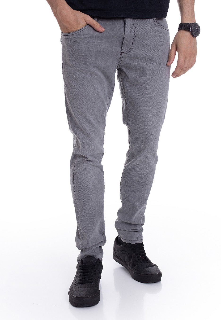 Urban Classics - Slim Fit Mid Grey - Jeans | Men-Image