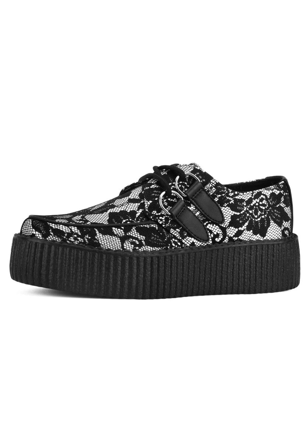 T.U.K. - Viva High Black/White Lace - Shoes | Men-Image