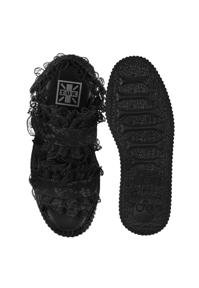 T.U.K. - Viva High Gothic Lace Black - Girl Sandals | Women-Image