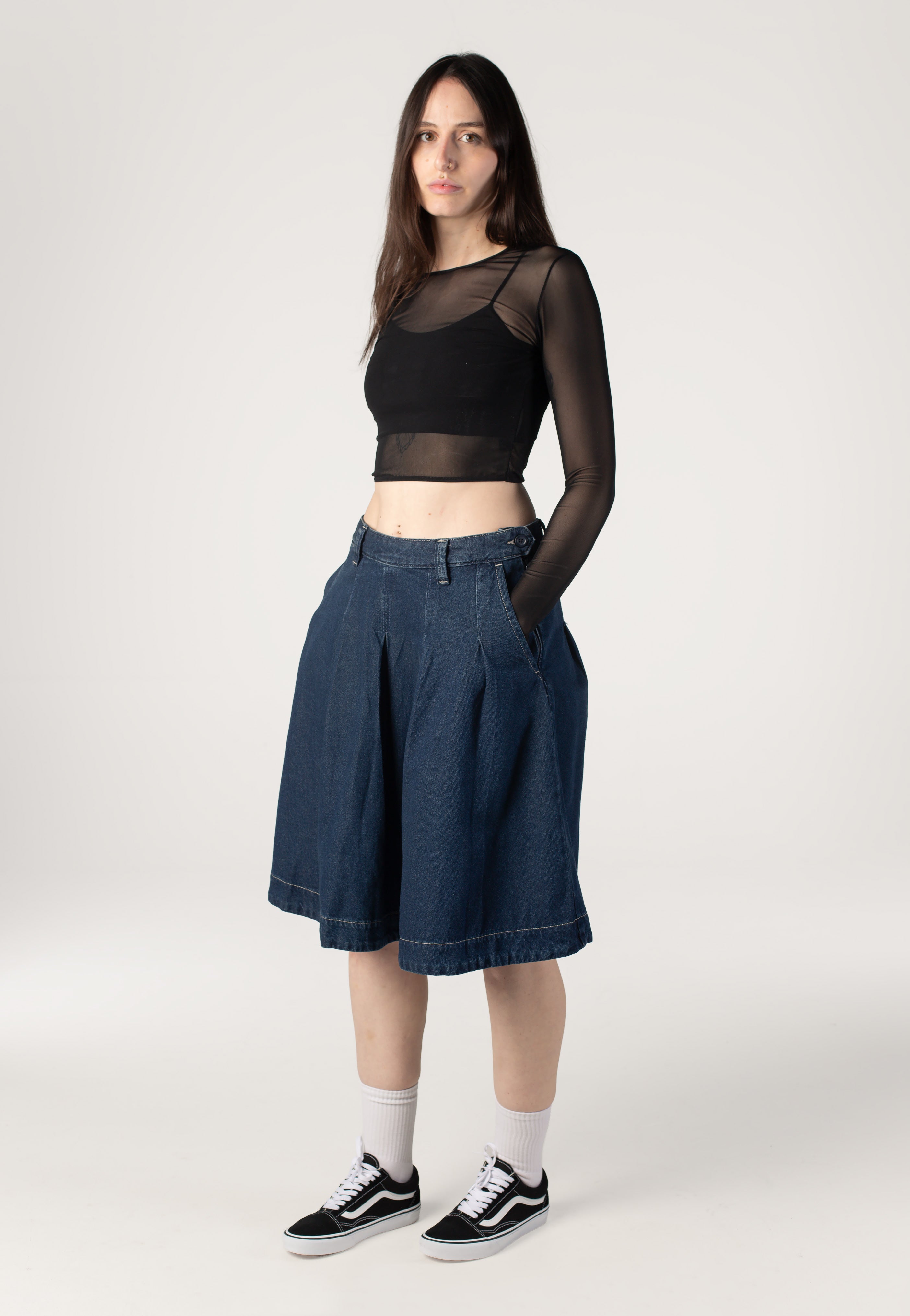 Vans - Authentic Chino Dark Rinse - Skirt | Women-Image