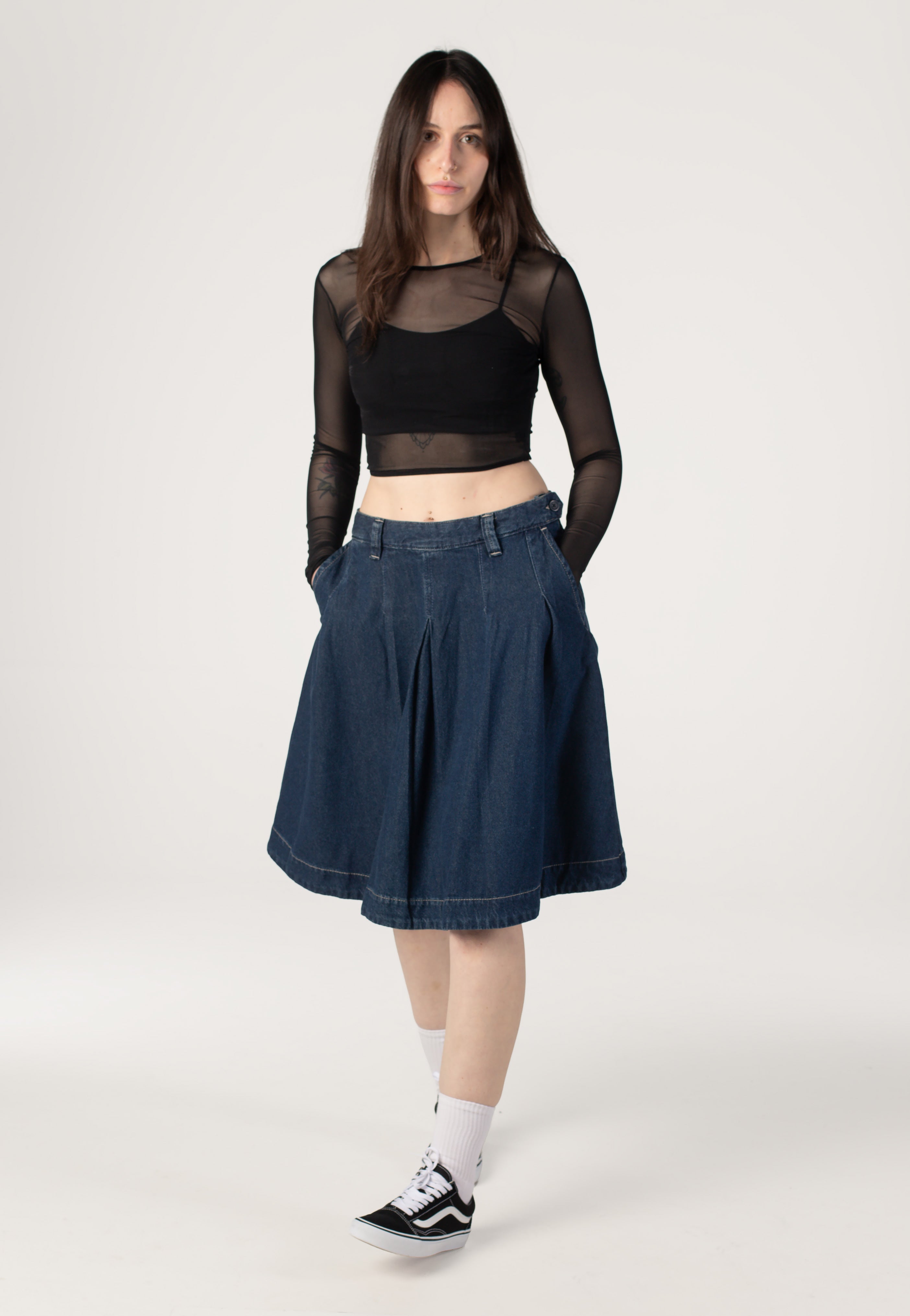 Vans - Authentic Chino Dark Rinse - Skirt | Women-Image
