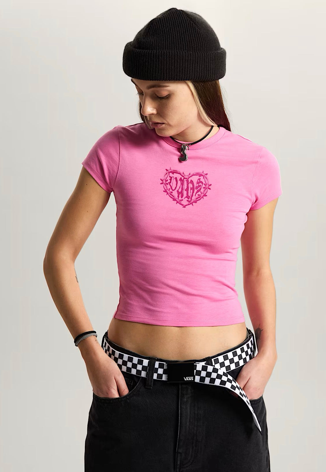 Vans - Barbed Heart W Pink Fizz - T-Shirt | Women-Image