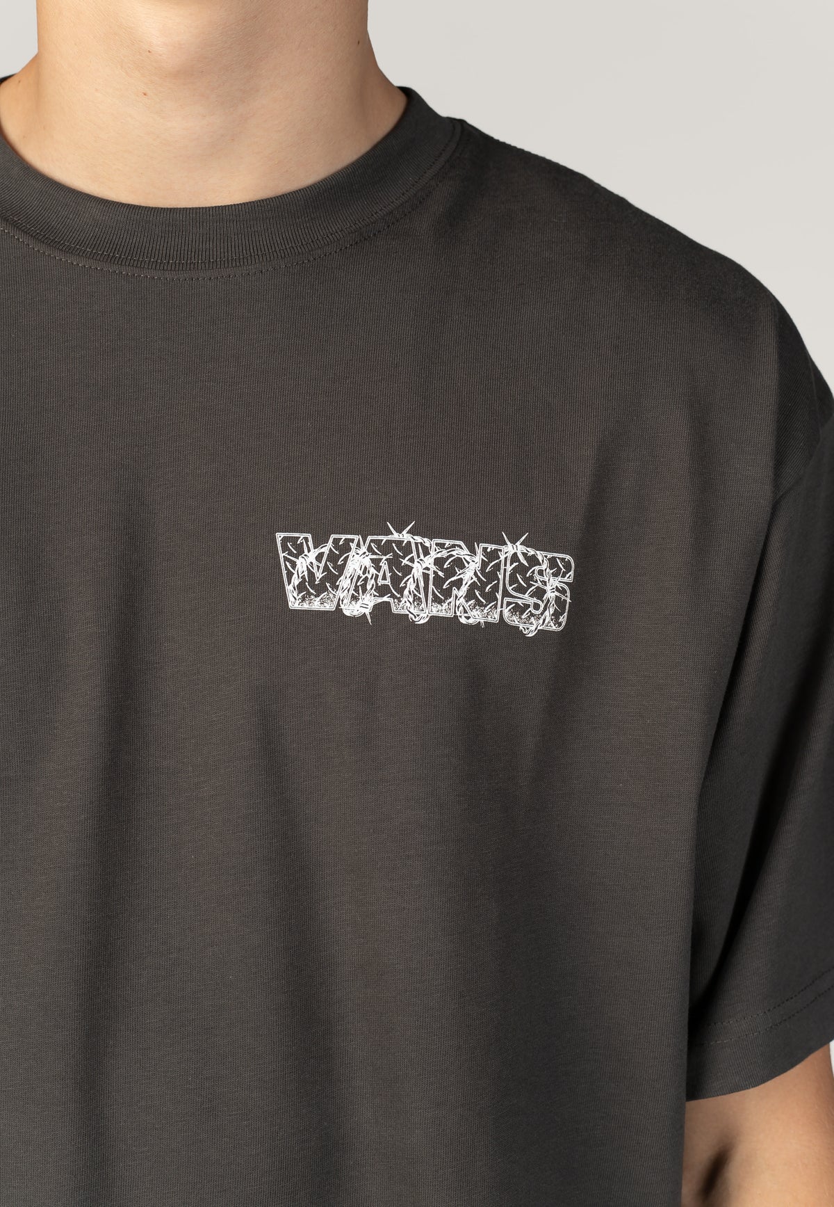 Vans Barbed Wrap Faded Black T-Shirt | Men-Image