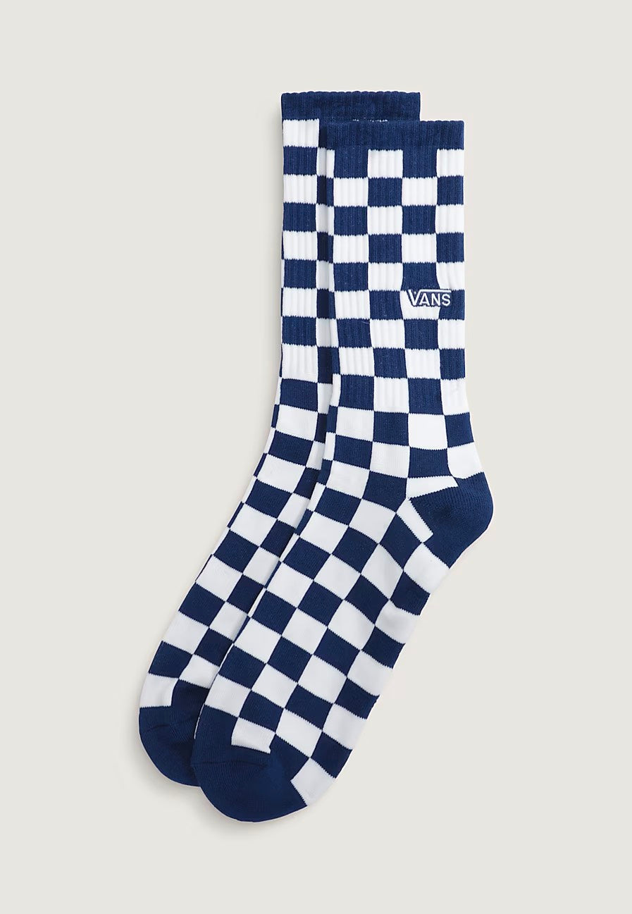 Vans - Checkerboard Crew Deep Indigo - Socks | Neutral-Image