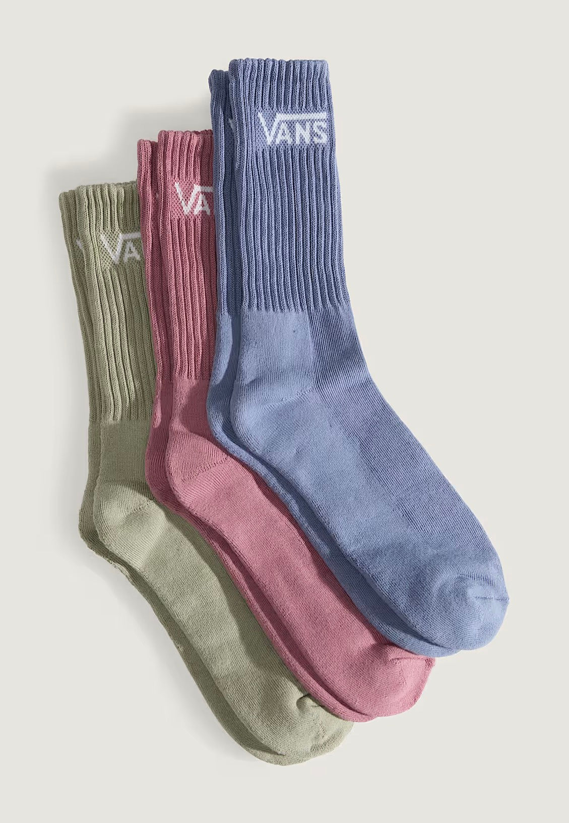 Vans - Classic Crew Pack Of 3 Glacial Slate - Socks | Neutral-Image