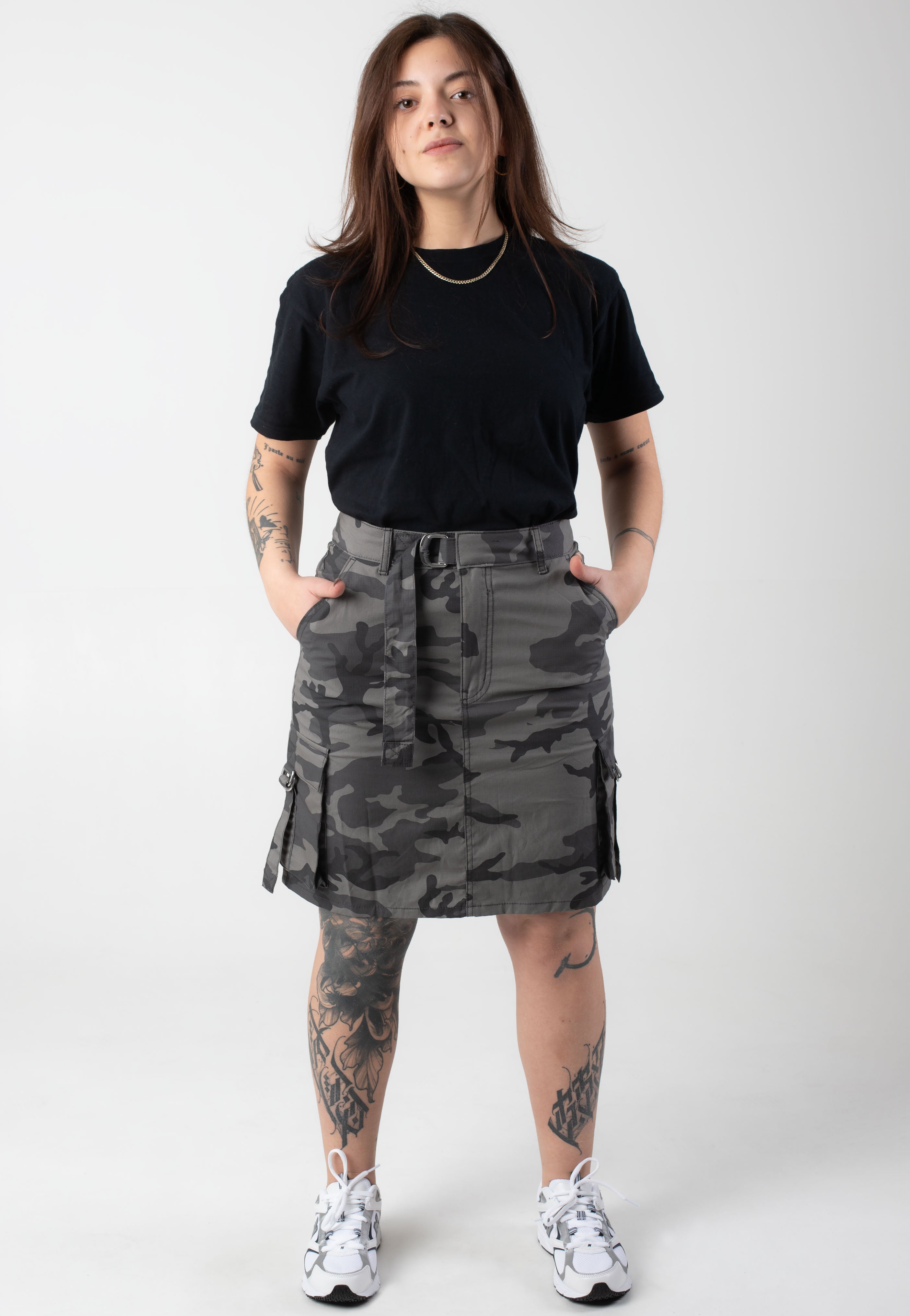 スカート pameopose Variable Length Cargo Skirt Vans - Cobra Cargo Black/Parisian Night - Skirt | Impericon