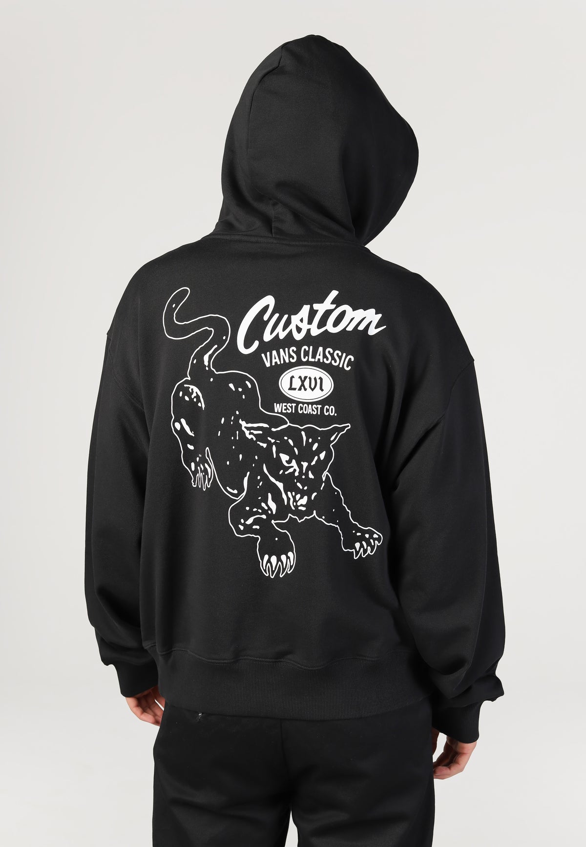 Vans Custom Cat Black Hoodie | Men-Image