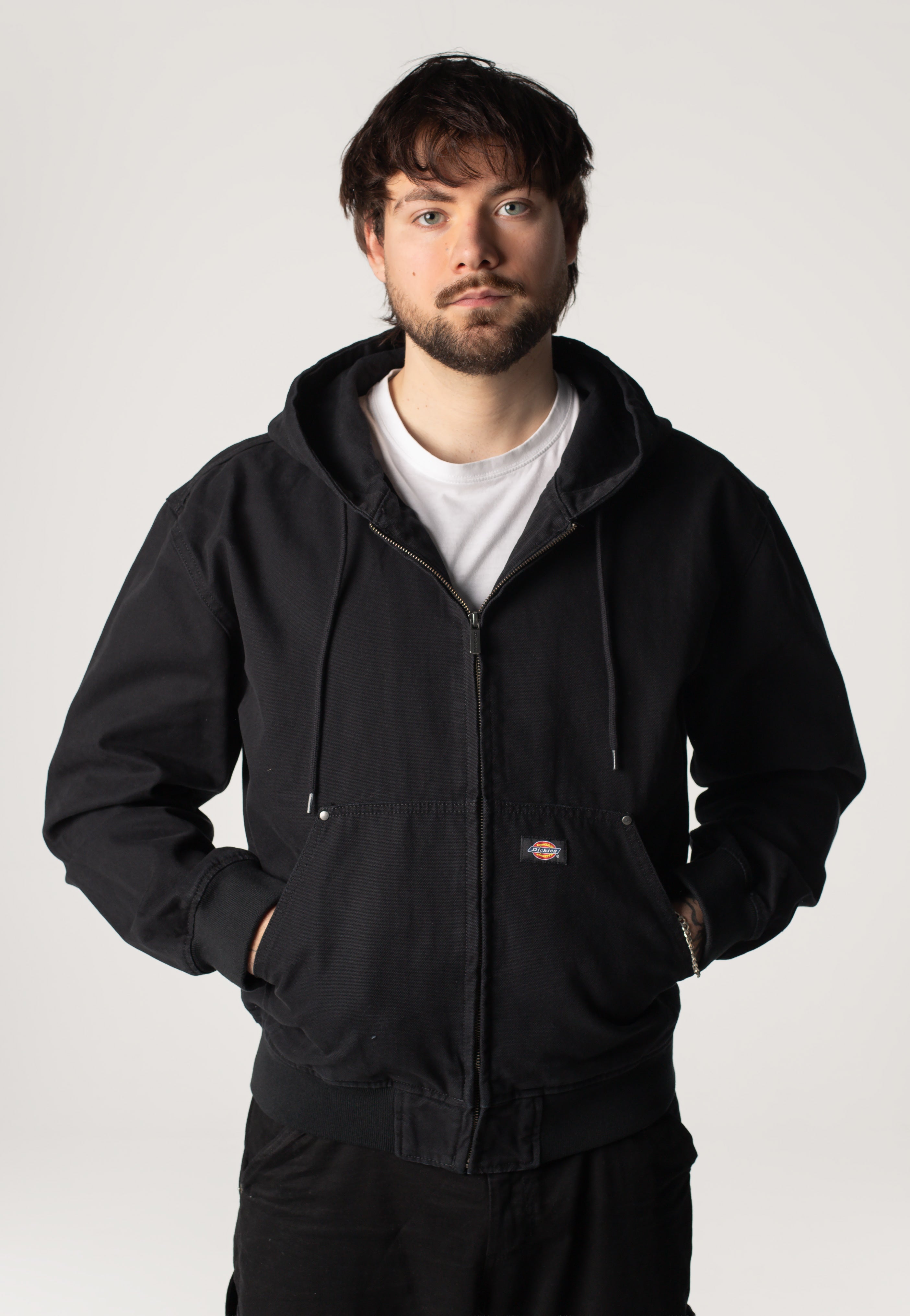 Dickies - Unlined Canvas Hooded Black - Jacket | Men-Image