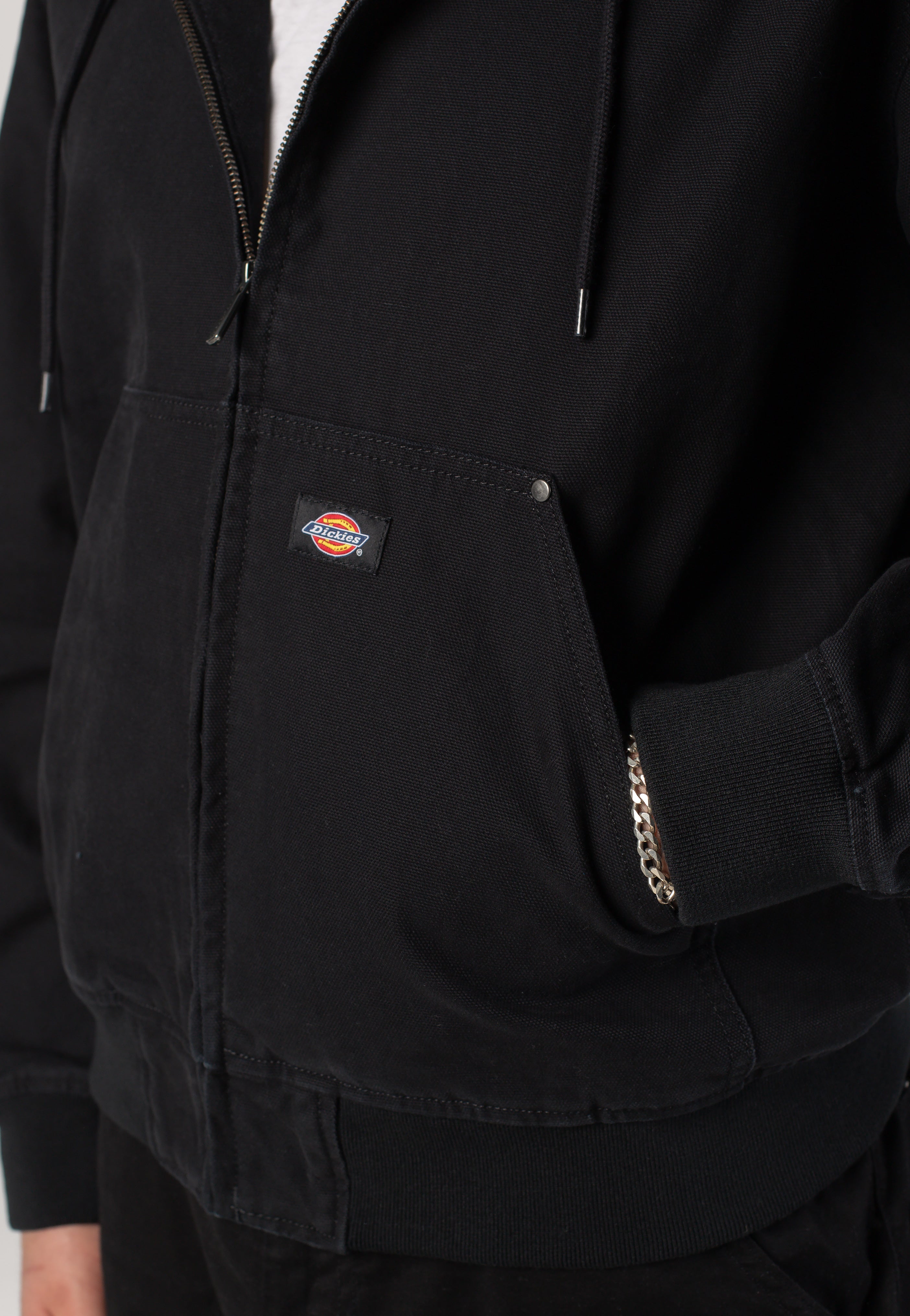 Dickies - Unlined Canvas Hooded Black - Jacket | Men-Image