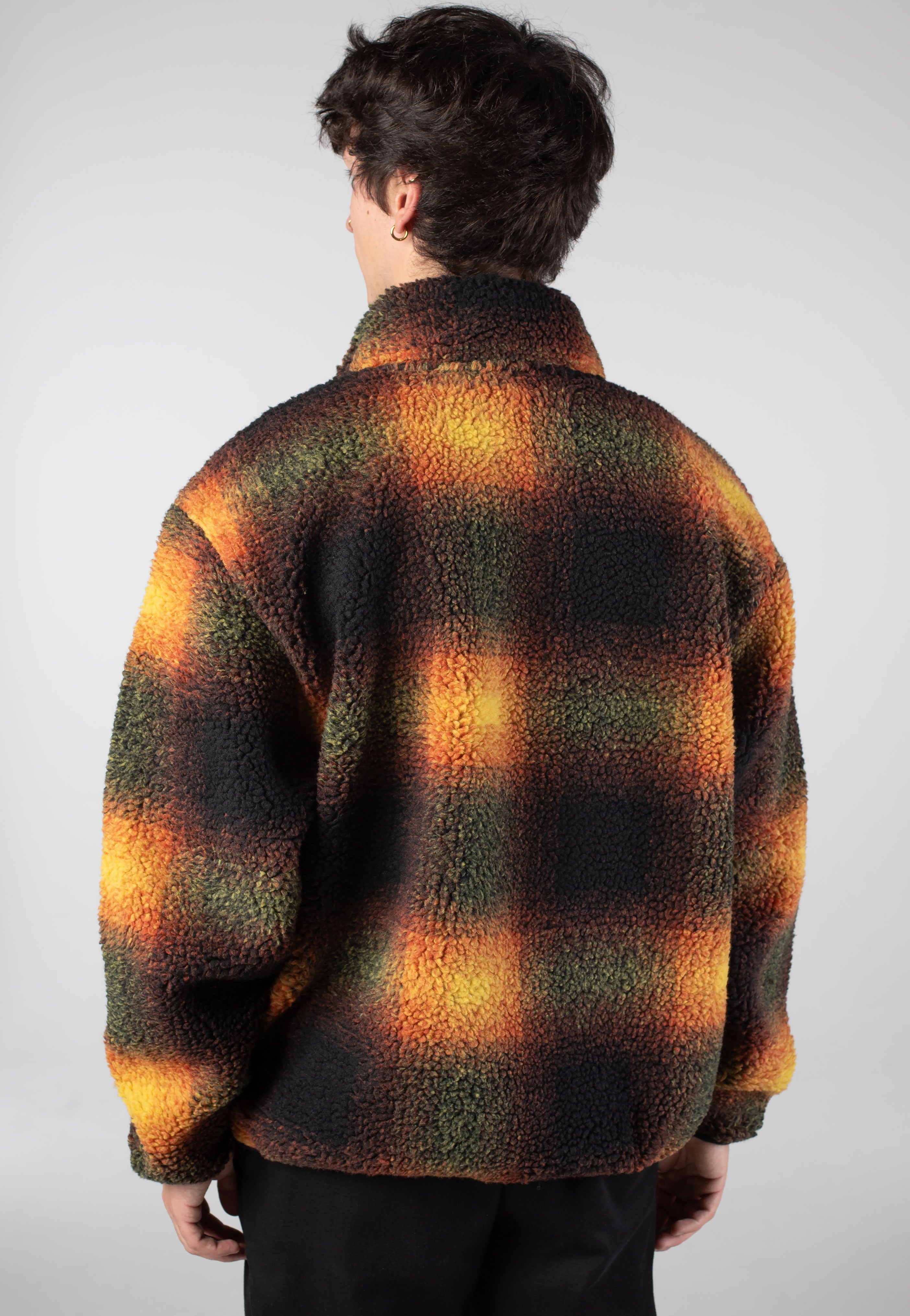 Vans - Heights Sherpa Full Zip Black/Herritage Mustard - Jacket | Men-Image