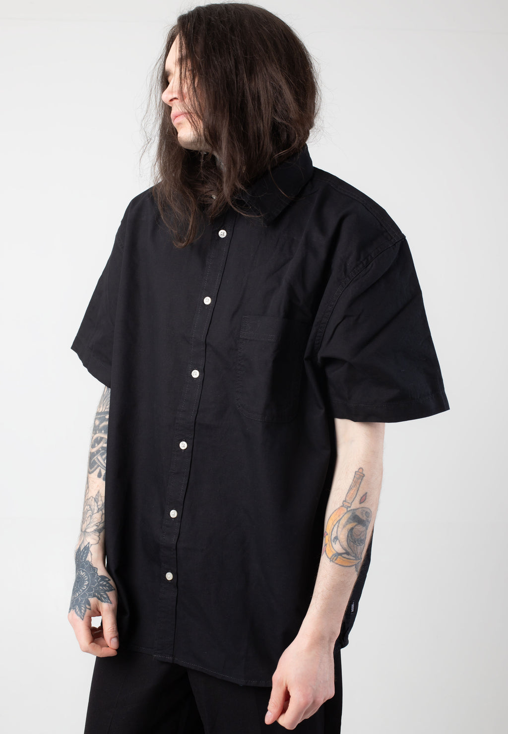 dress shirt with vans Vans - Lawson Solid Woven Black - Shirt