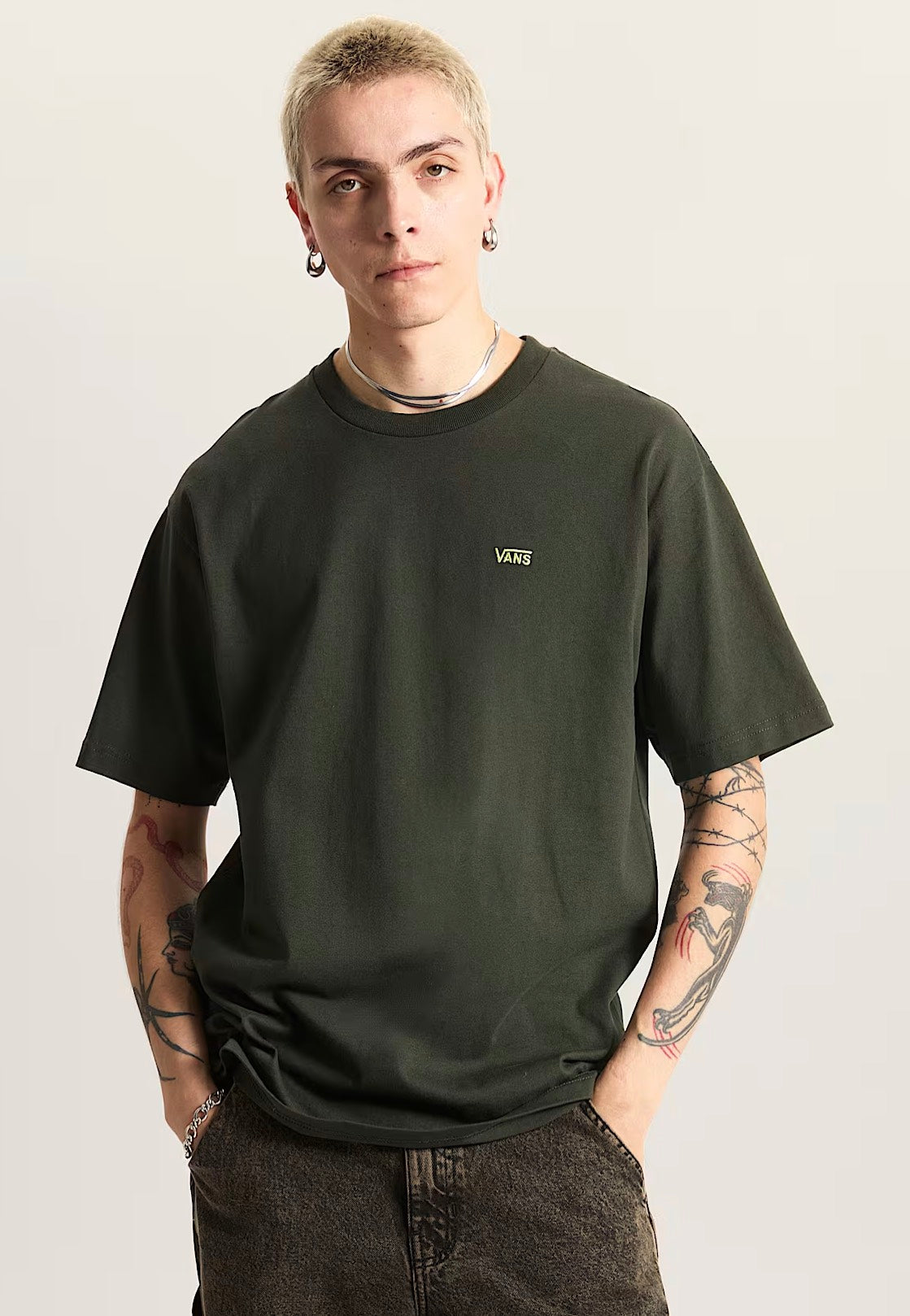 Vans - Left Chest II Loose Dried Kelp - T-Shirt | Men-Image