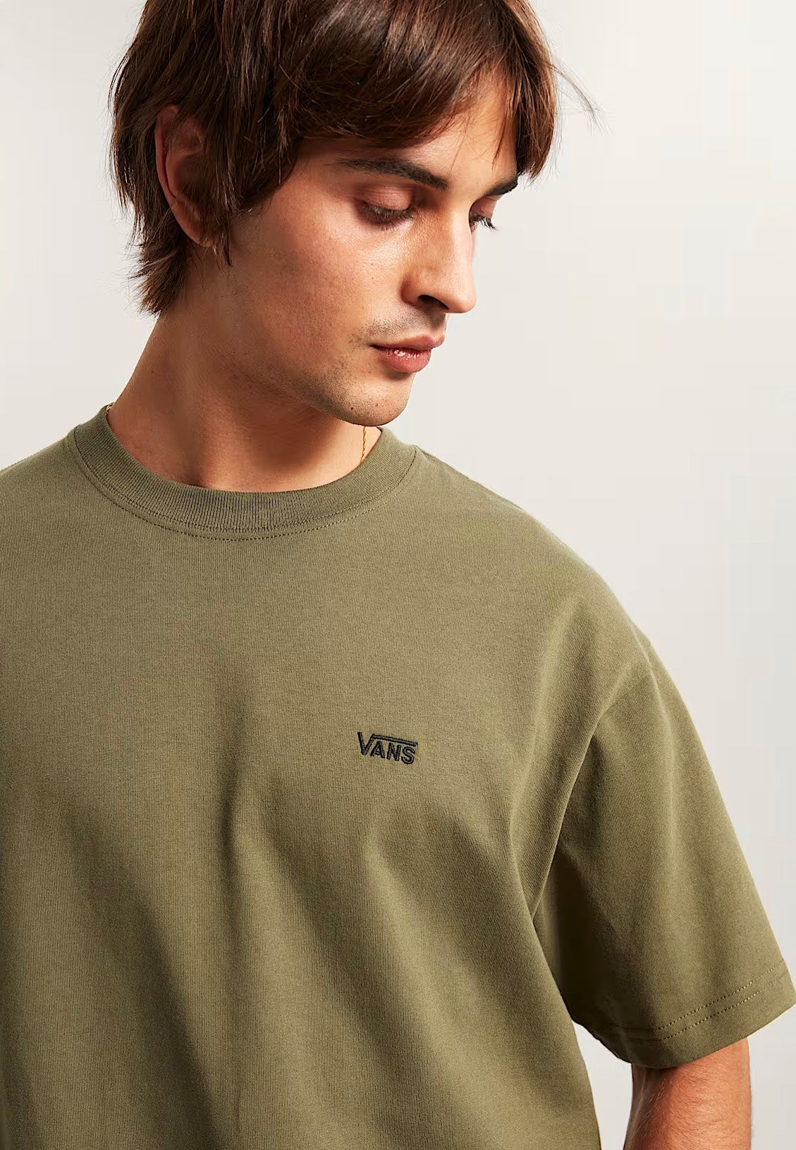Vans - Left Chest II Loose Mossy Olive - T-Shirt | Men-Image