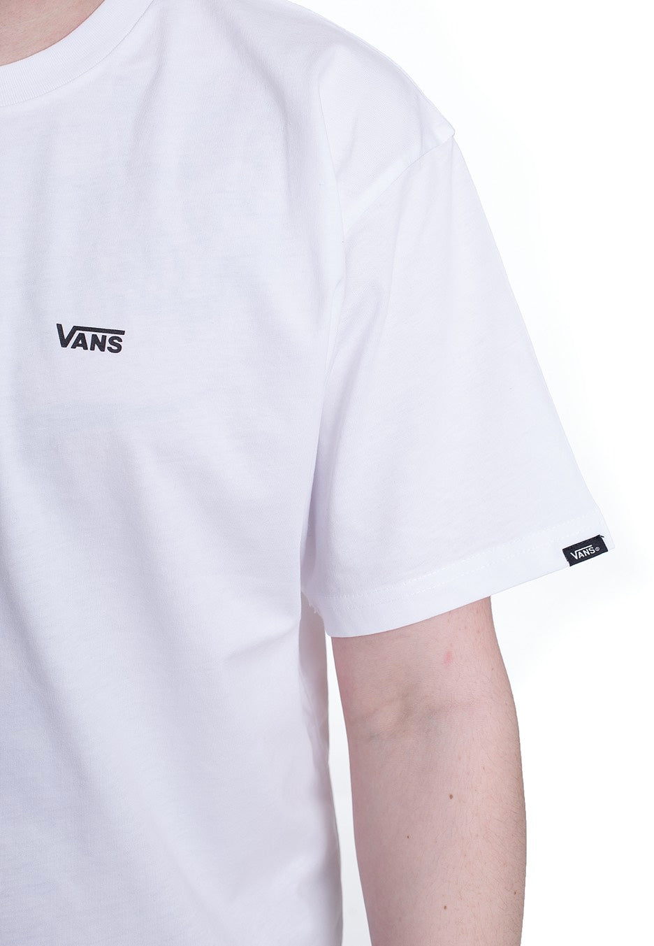 Vans - Left Chest LOG O Tee White/Black - T-Shirt | Men-Image