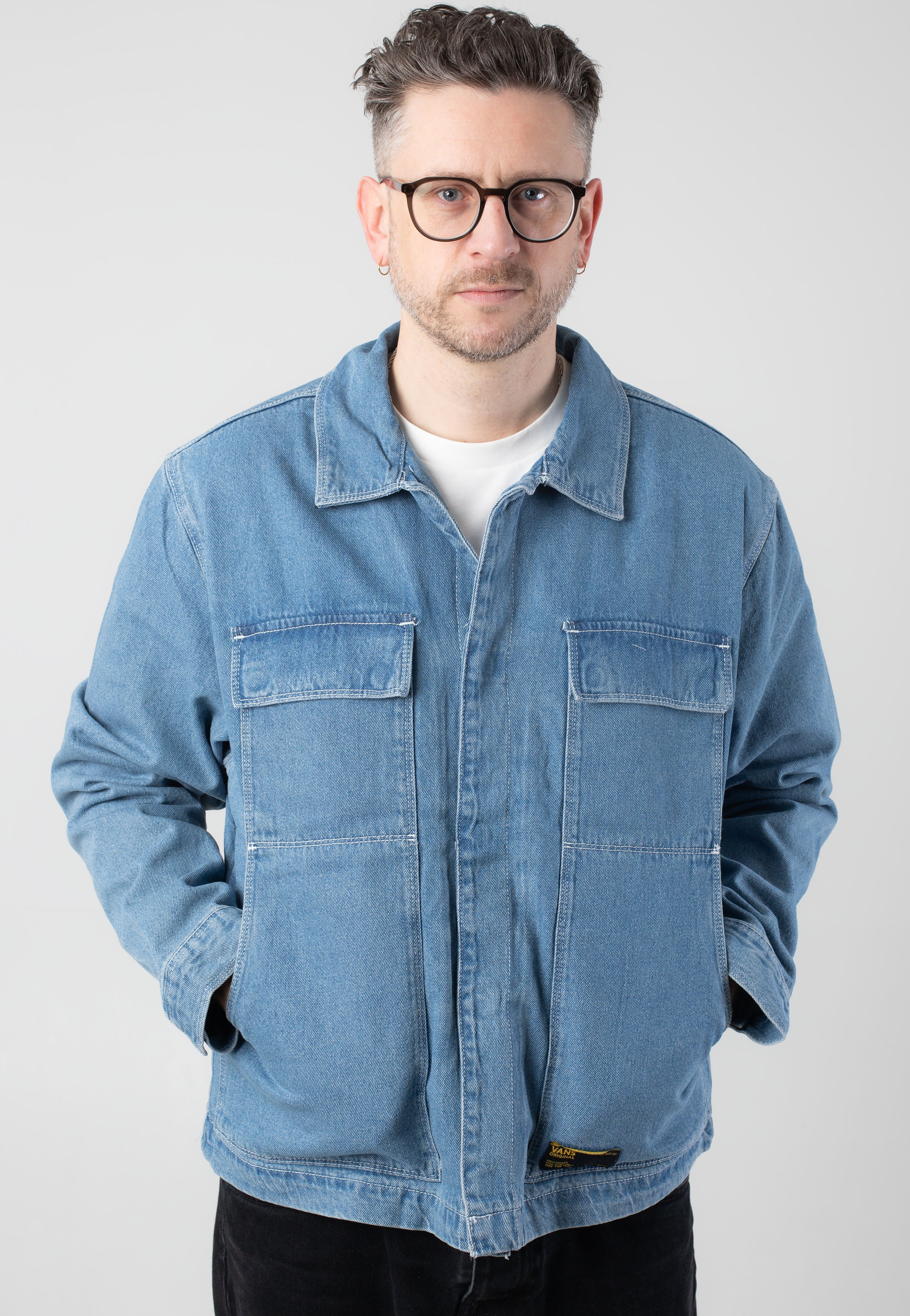Vans - McAvoy Denim Station Stonewash/Blue - Jeans Jacket | Men-Image